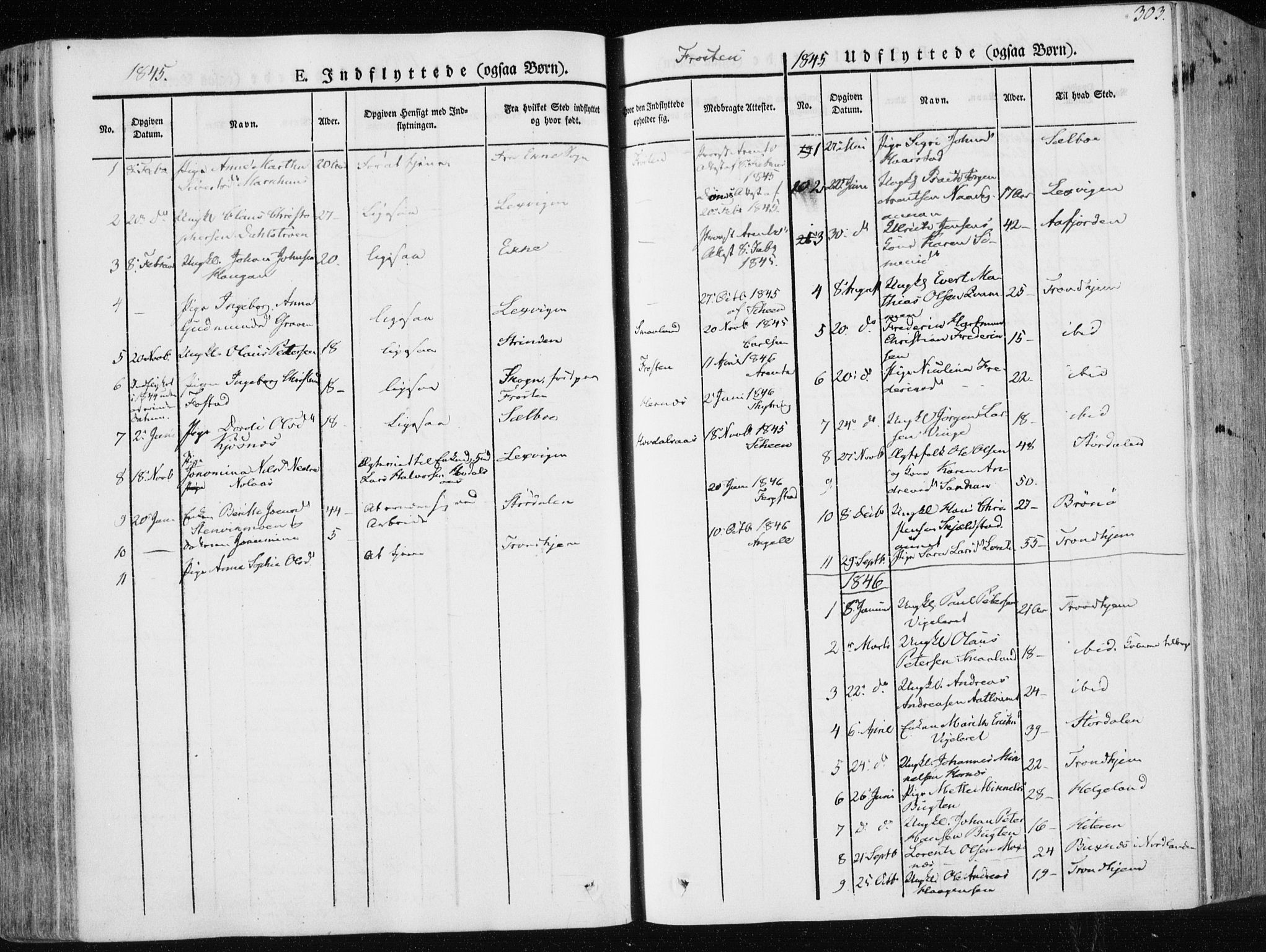 Ministerialprotokoller, klokkerbøker og fødselsregistre - Nord-Trøndelag, SAT/A-1458/713/L0115: Parish register (official) no. 713A06, 1838-1851, p. 303