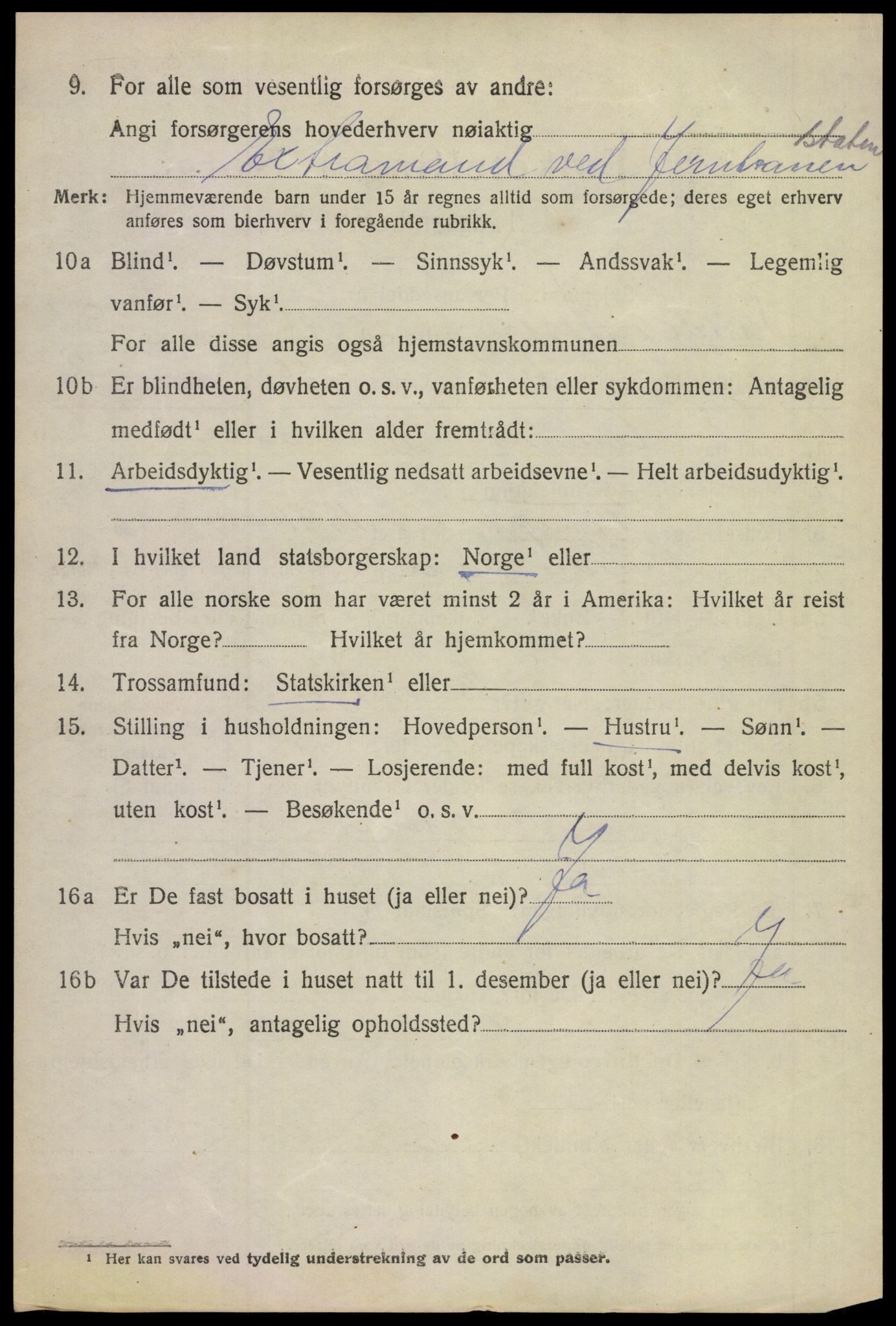 SAKO, 1920 census for Sande, 1920, p. 5609