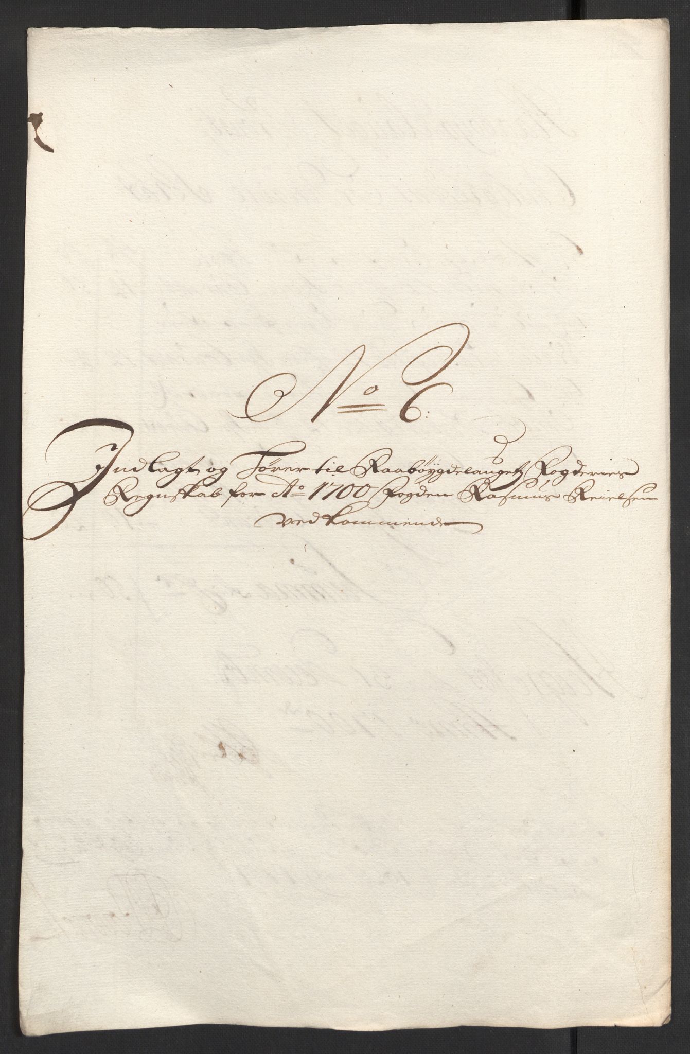 Rentekammeret inntil 1814, Reviderte regnskaper, Fogderegnskap, RA/EA-4092/R40/L2446: Fogderegnskap Råbyggelag, 1700-1702, p. 49