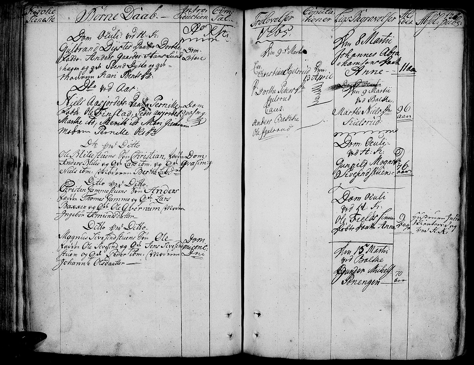 Toten prestekontor, AV/SAH-PREST-102/H/Ha/Haa/L0005: Parish register (official) no. 5, 1761-1772, p. 125