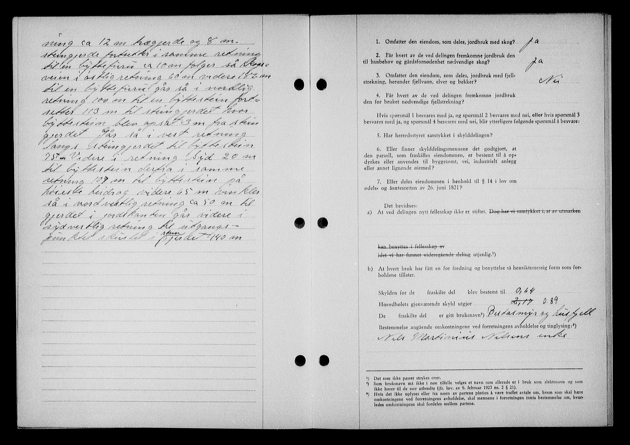 Nedenes sorenskriveri, AV/SAK-1221-0006/G/Gb/Gba/L0050: Mortgage book no. A-IV, 1942-1943, Diary no: : 1243/1942