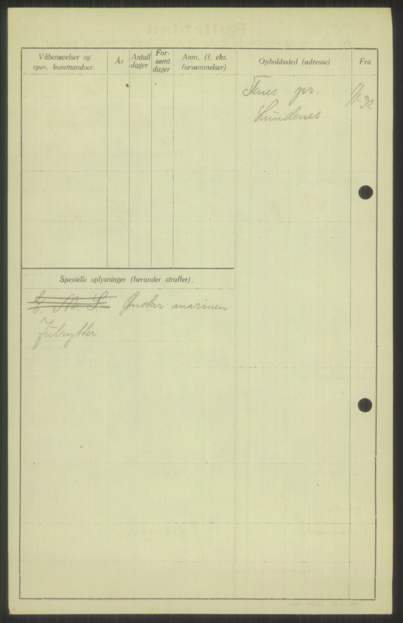 Forsvaret, Troms infanteriregiment nr. 16, AV/RA-RAFA-3146/P/Pa/L0016: Rulleblad for regimentets menige mannskaper, årsklasse 1932, 1932, p. 306