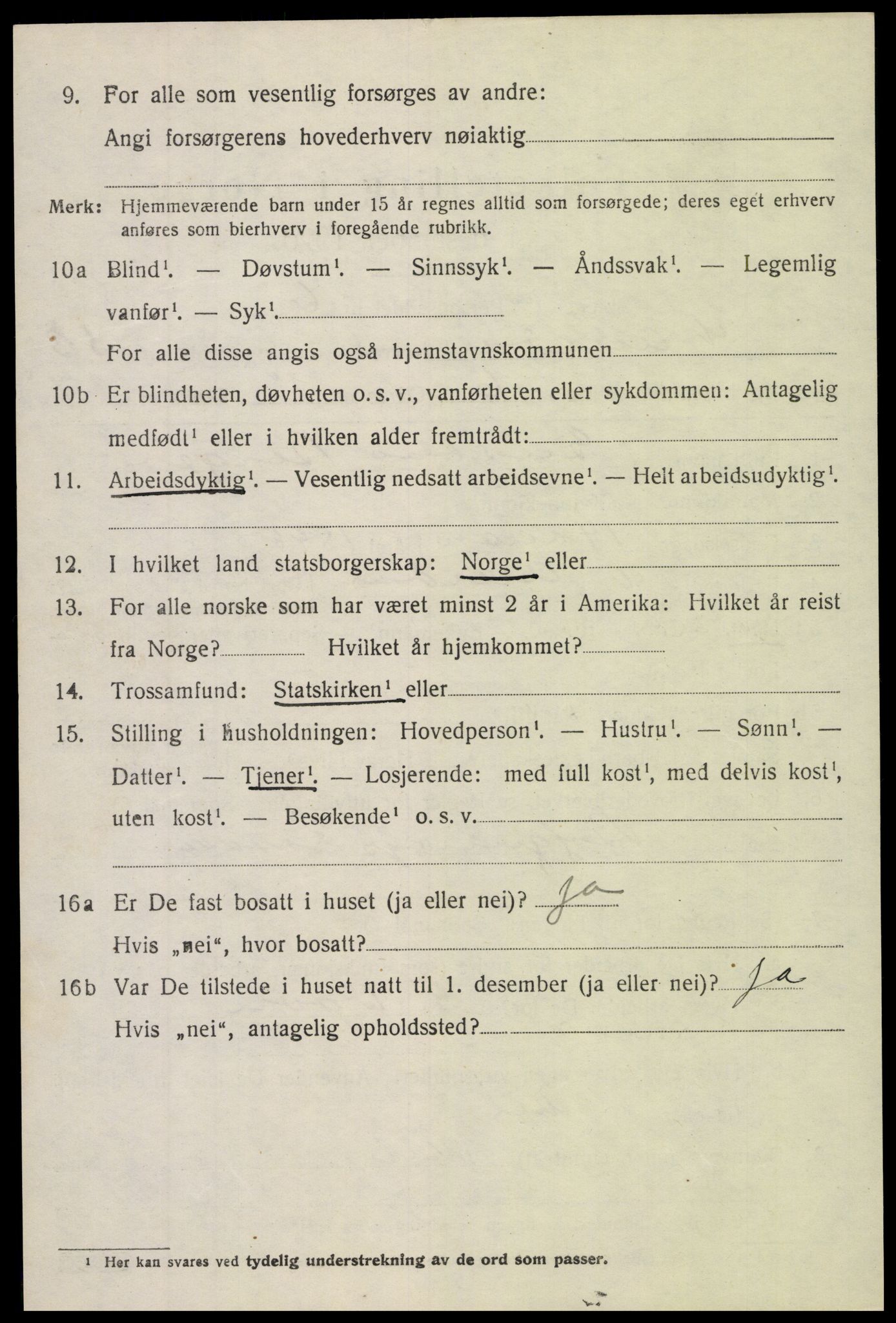 SAH, 1920 census for Nord-Aurdal, 1920, p. 4733