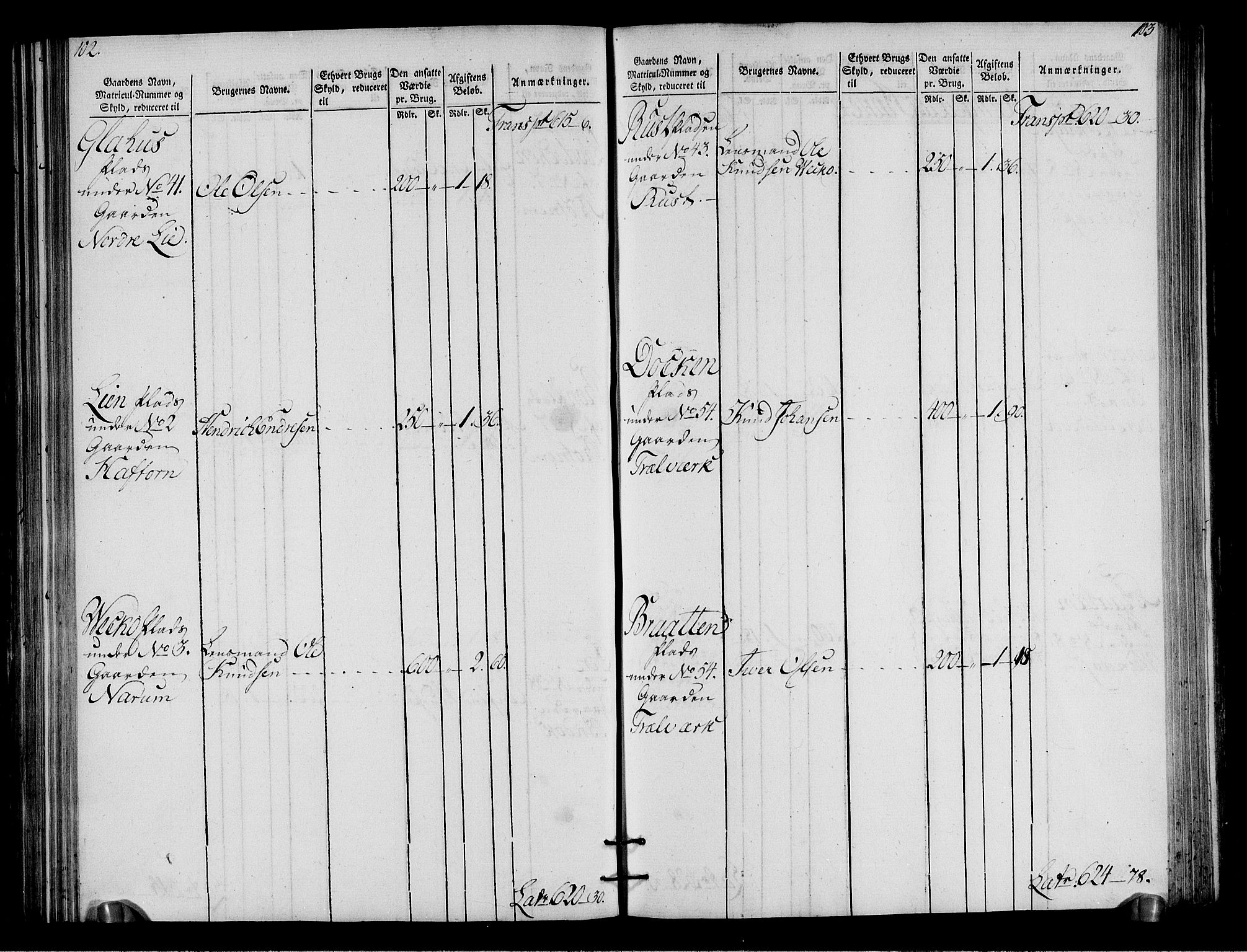 Rentekammeret inntil 1814, Realistisk ordnet avdeling, RA/EA-4070/N/Ne/Nea/L0050: Ringerike og Hallingdal fogderi. Oppebørselsregister for Hallingdal, 1803-1804, p. 55