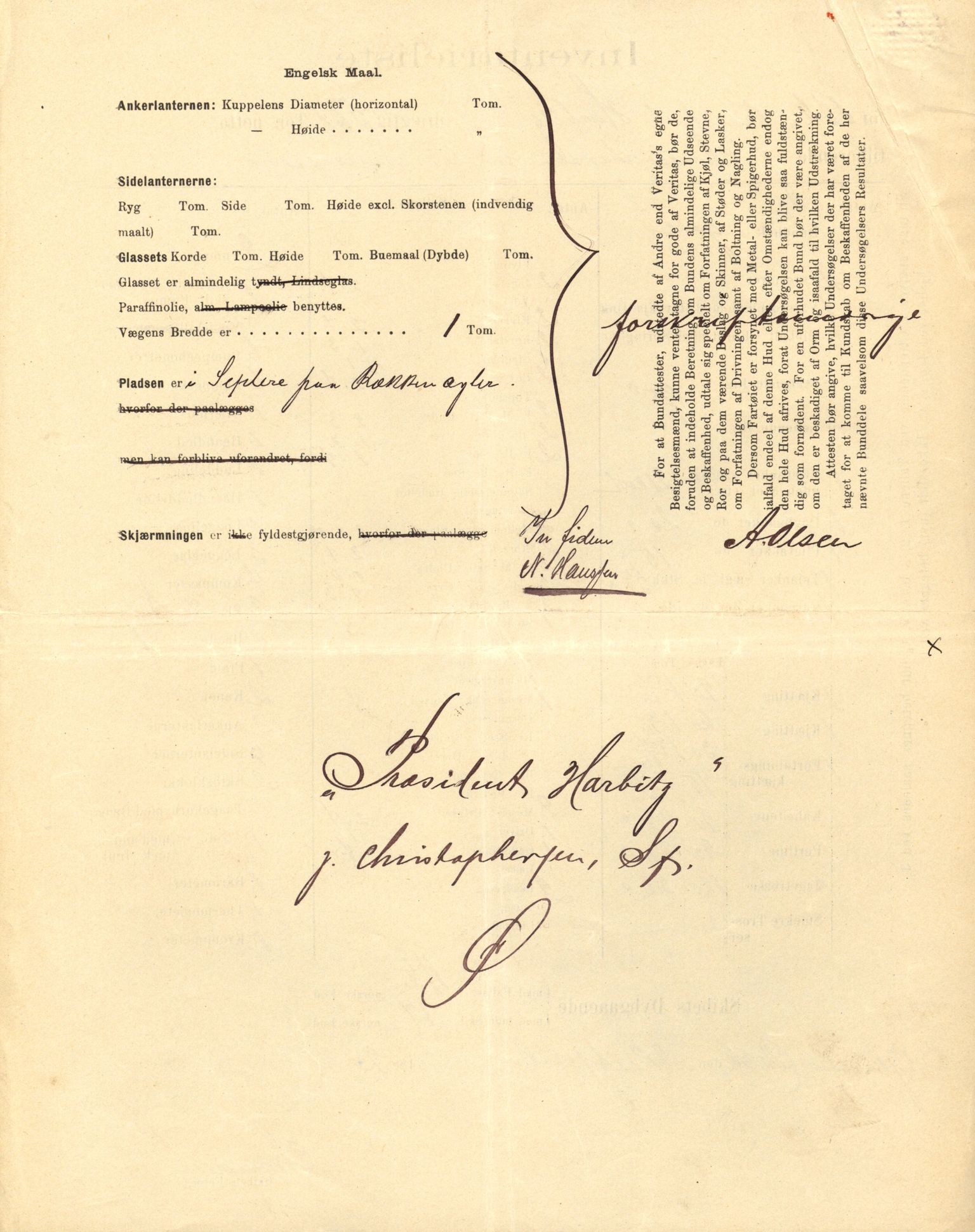 Pa 63 - Østlandske skibsassuranceforening, VEMU/A-1079/G/Ga/L0023/0007: Havaridokumenter / Eugenie, Askur, Præsident Harbitz, Professor Johnson, Professor Mohn, 1889, p. 77