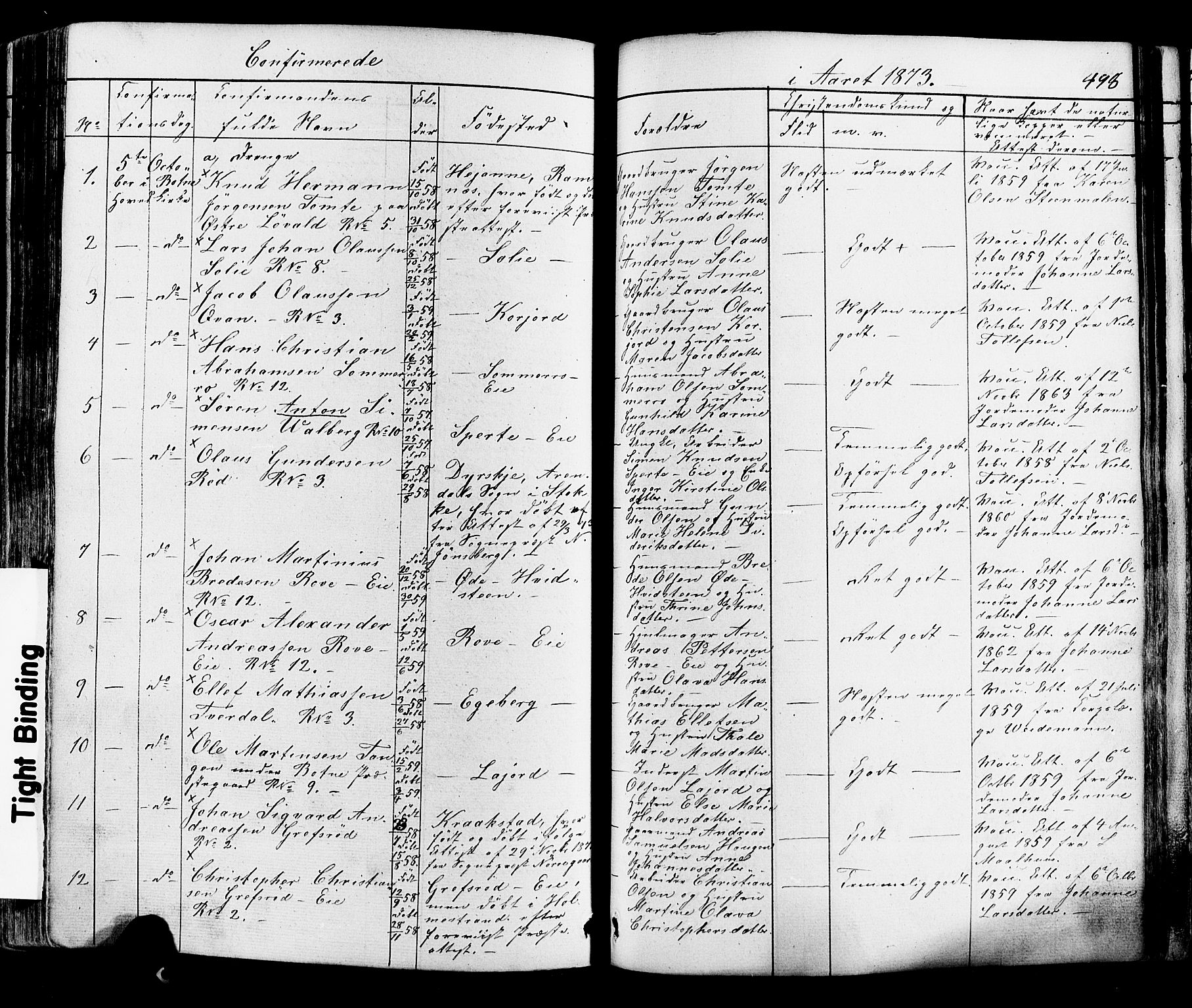 Botne kirkebøker, AV/SAKO-A-340/F/Fa/L0006: Parish register (official) no. I 6, 1836-1877, p. 498