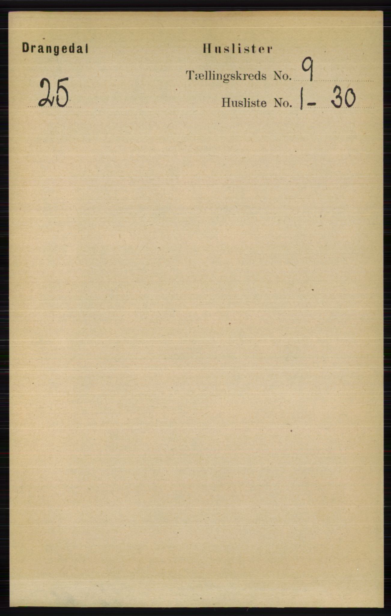 RA, 1891 census for 0817 Drangedal, 1891, p. 3090