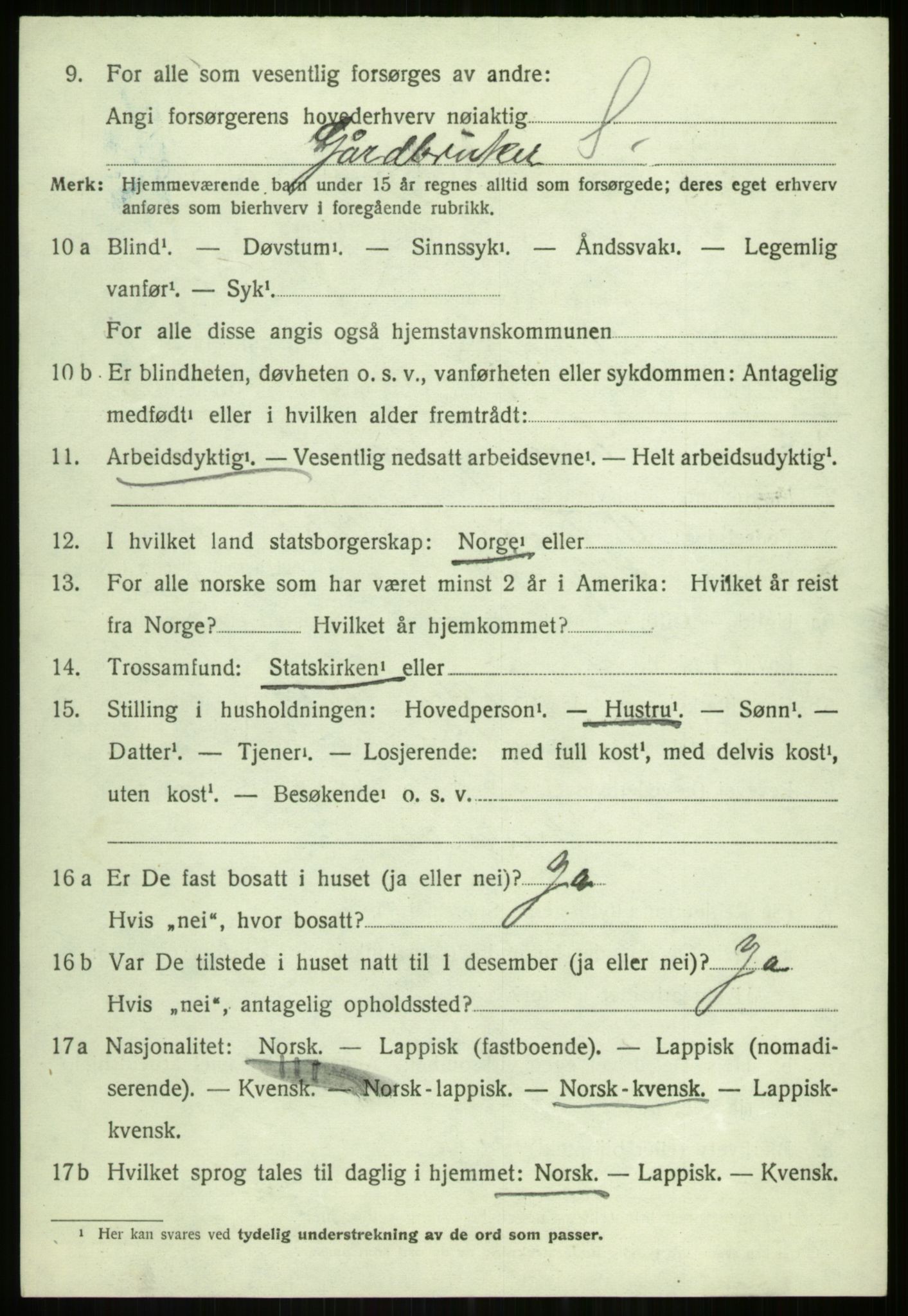 SATØ, 1920 census for Tromsøysund, 1920, p. 2791