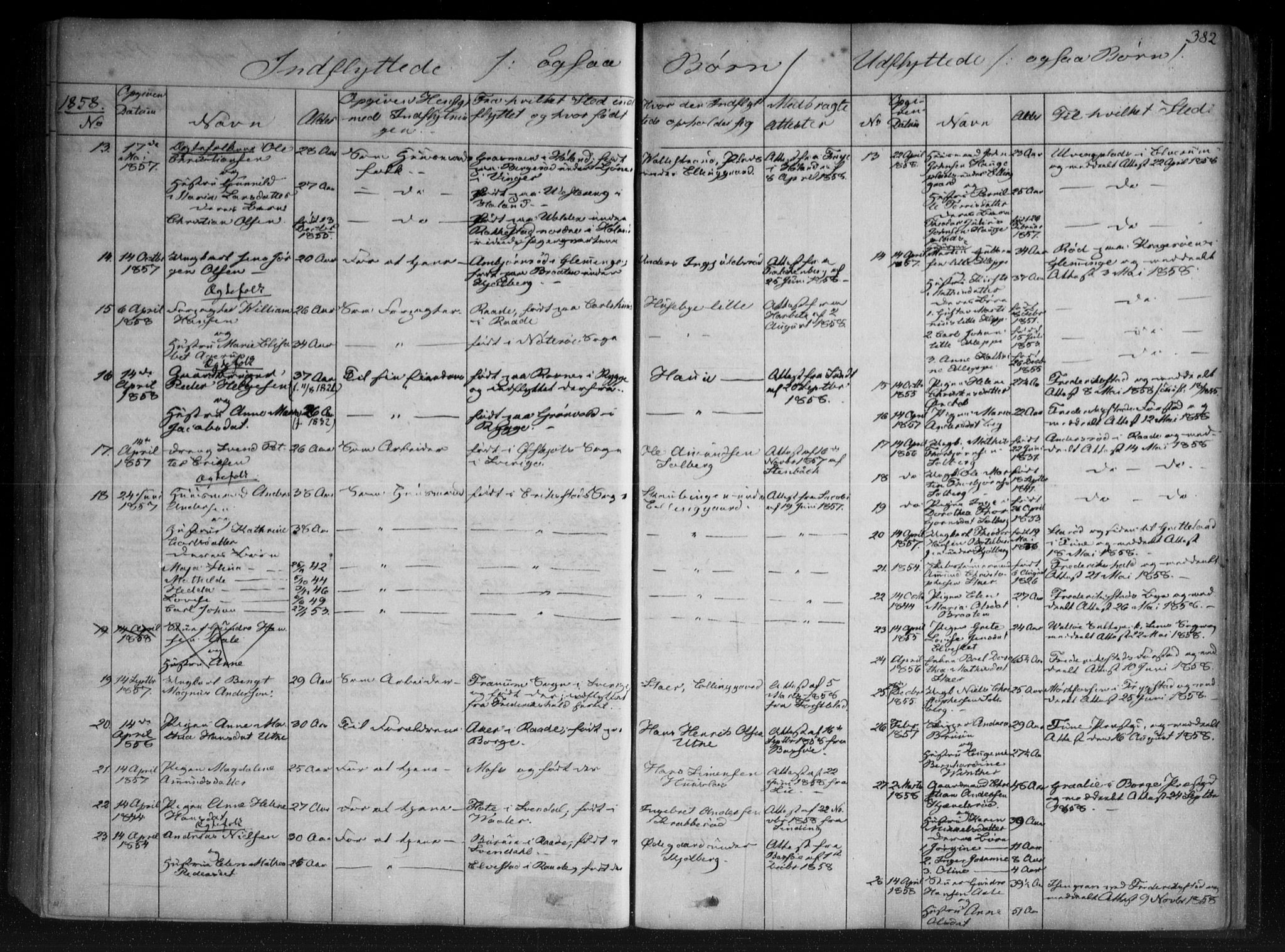 Onsøy prestekontor Kirkebøker, SAO/A-10914/F/Fa/L0003: Parish register (official) no. I 3, 1841-1860, p. 382