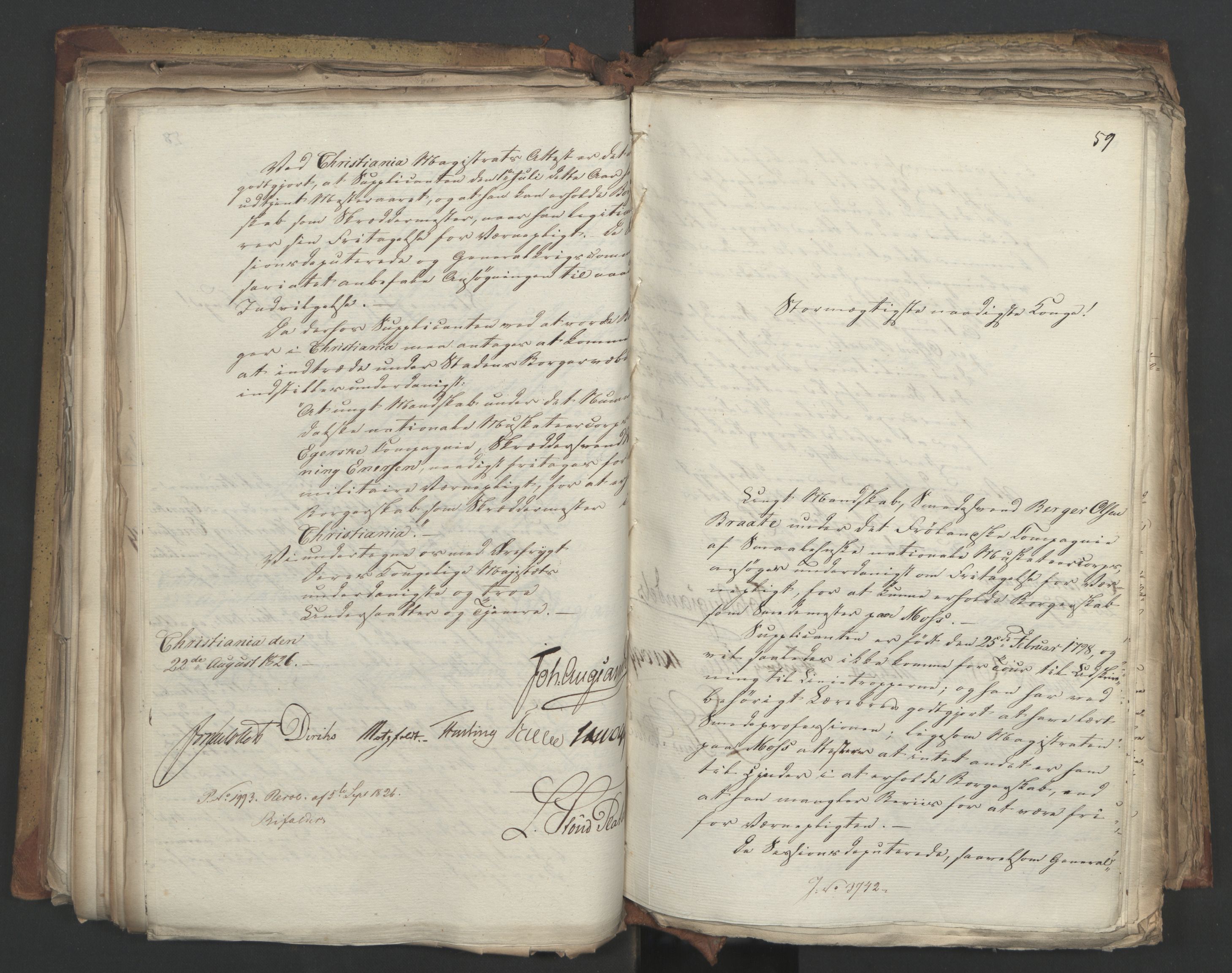 Statsrådsavdelingen i Stockholm, AV/RA-S-1003/D/Da/L0048: Regjeringsinnstillinger nr. 3600-3859, 1826, p. 223