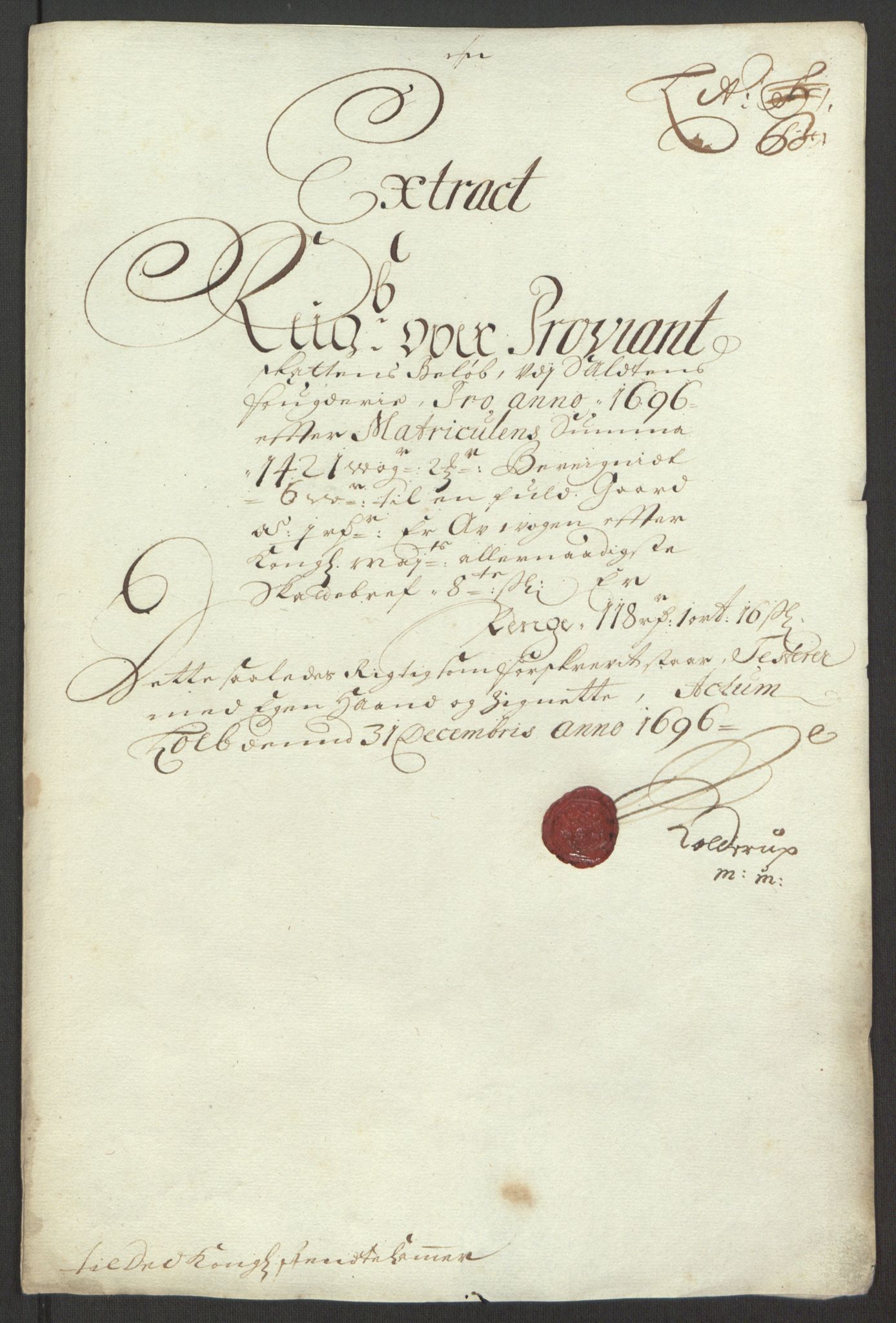 Rentekammeret inntil 1814, Reviderte regnskaper, Fogderegnskap, RA/EA-4092/R66/L4578: Fogderegnskap Salten, 1694-1696, p. 234
