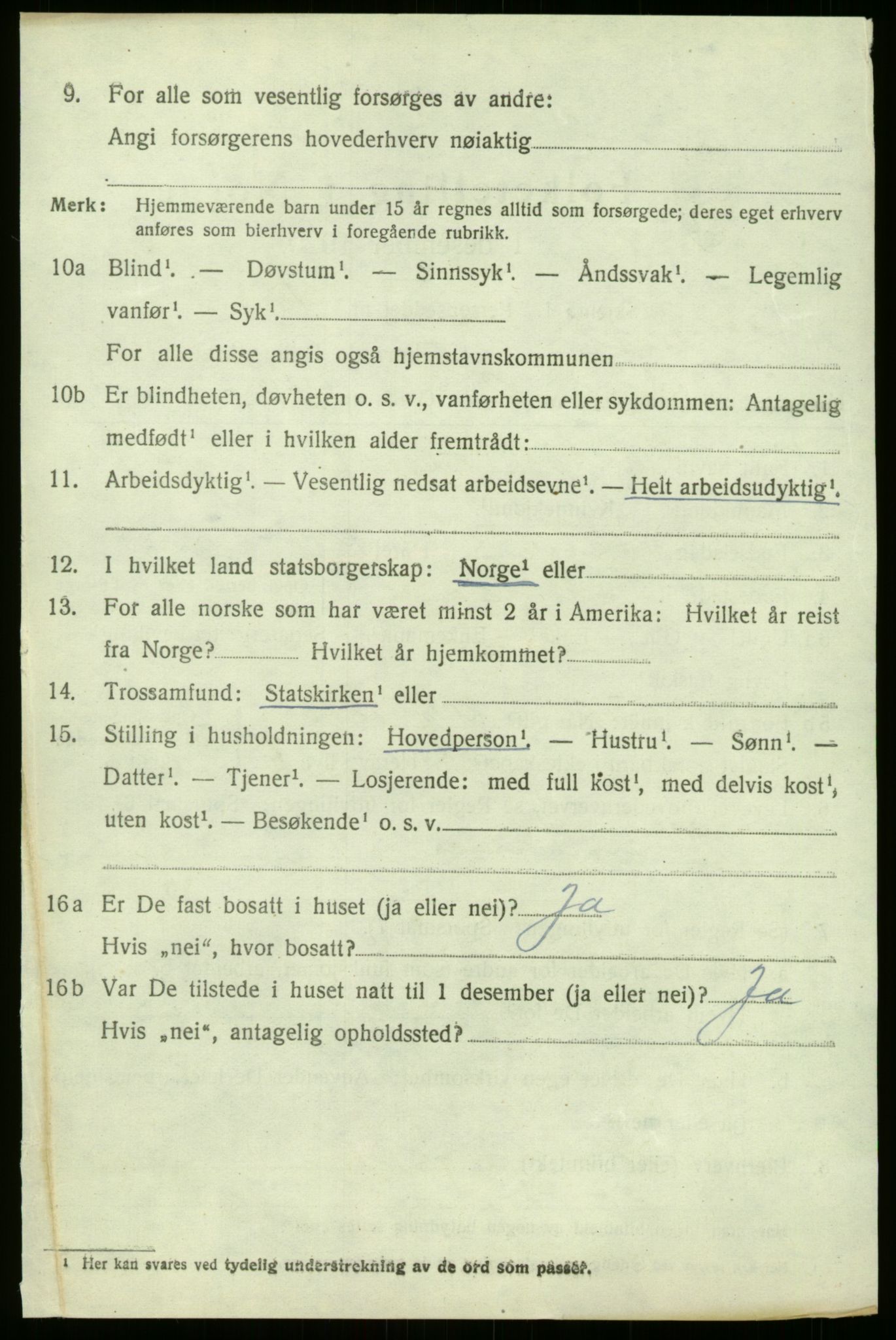 SAB, 1920 census for Luster, 1920, p. 3217