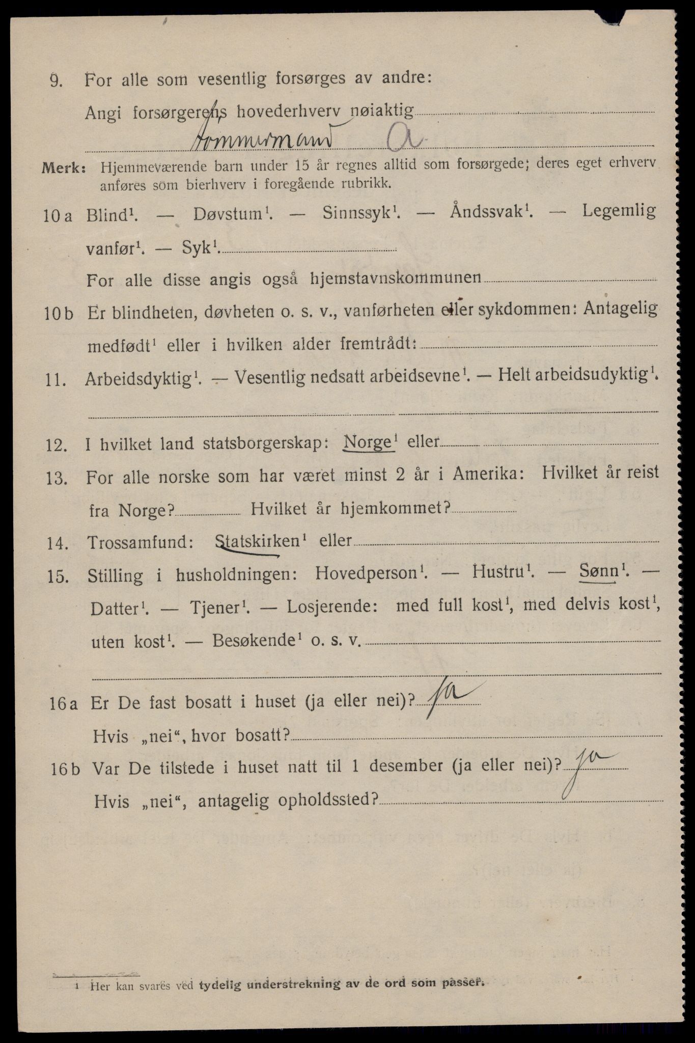 SAST, 1920 census for Sandnes, 1920, p. 4983