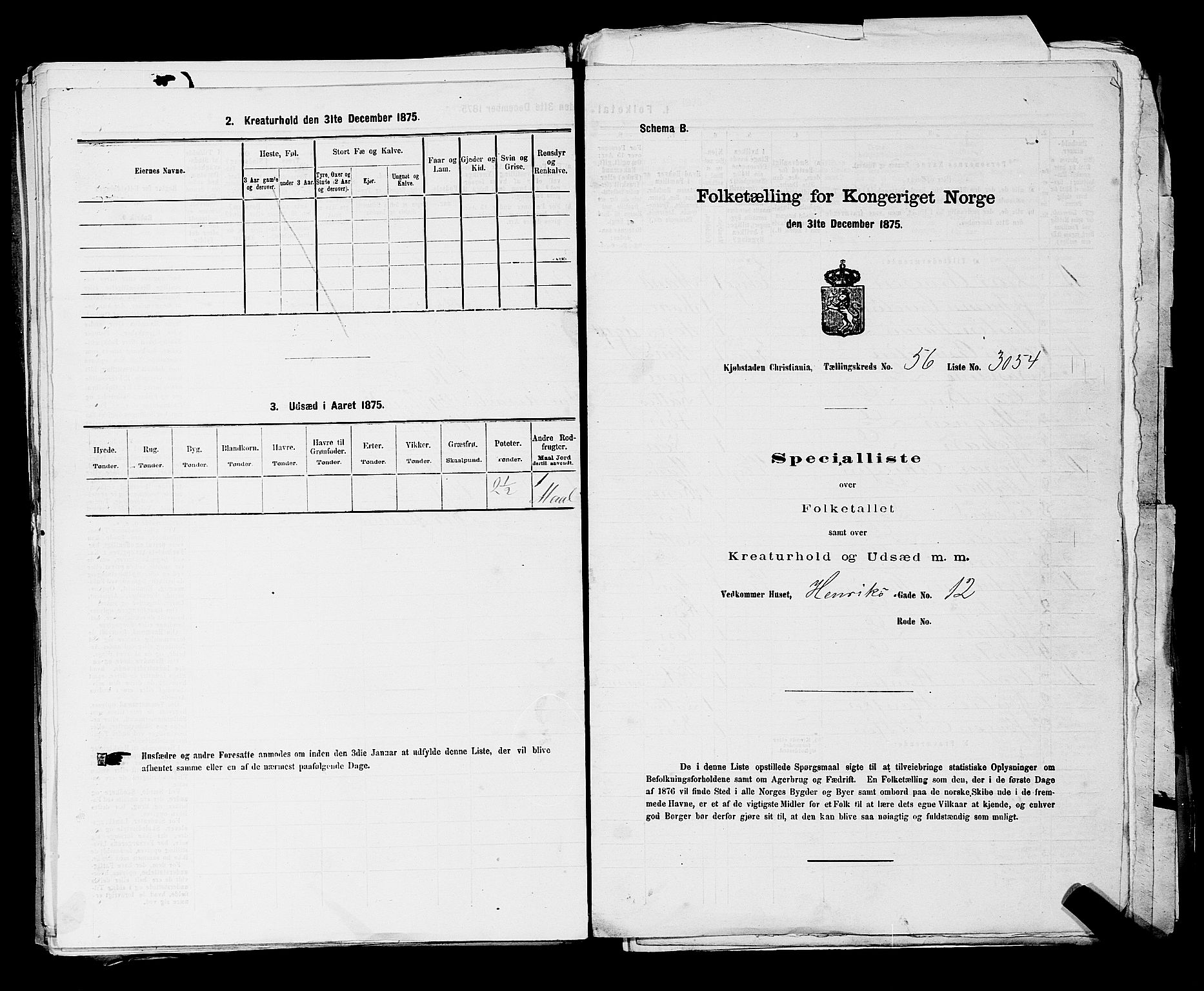 RA, 1875 census for 0301 Kristiania, 1875, p. 8529