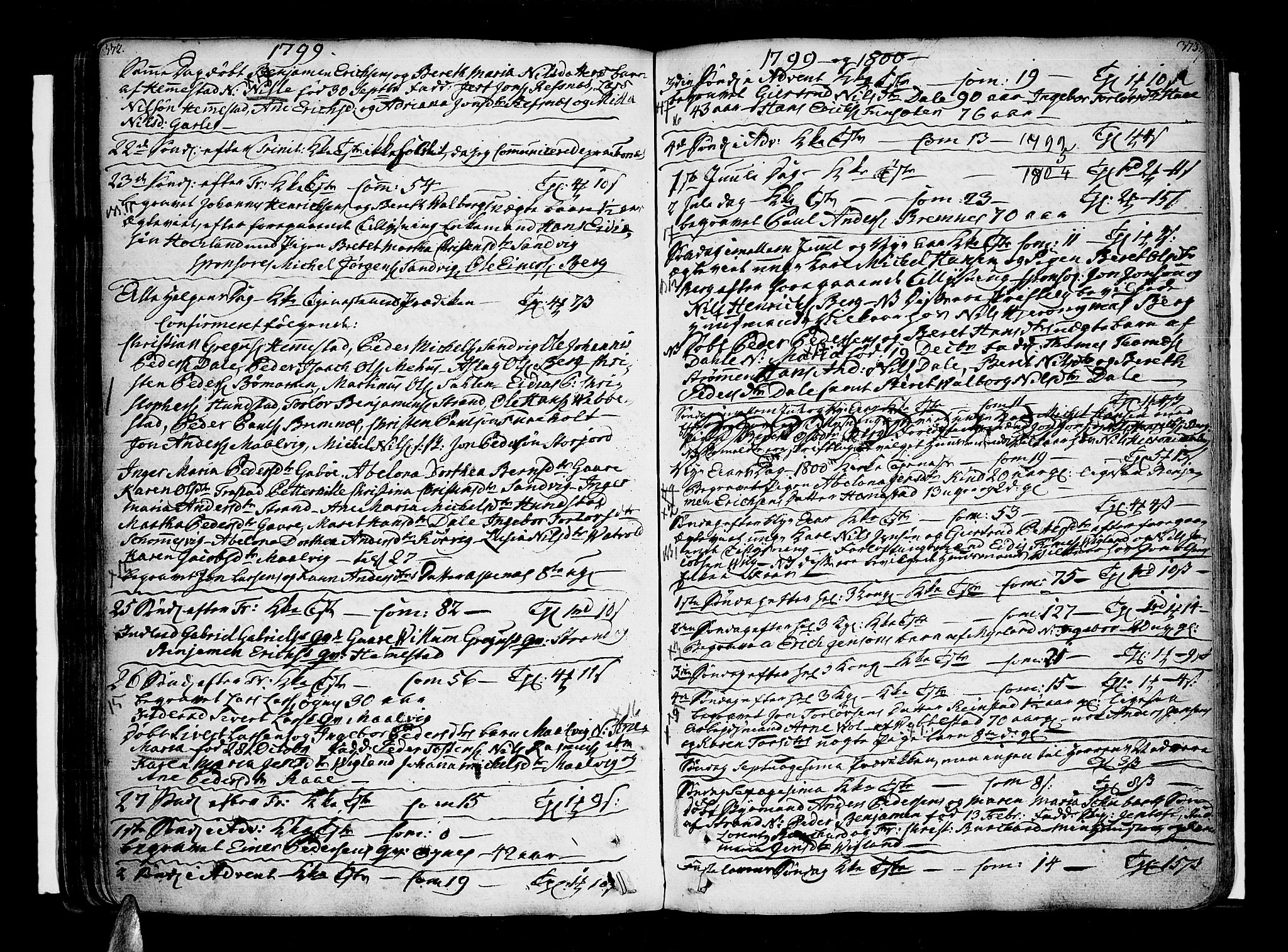 Kvæfjord sokneprestkontor, SATØ/S-1323/G/Ga/Gaa/L0001kirke: Parish register (official) no. 1, 1751-1822, p. 372-373
