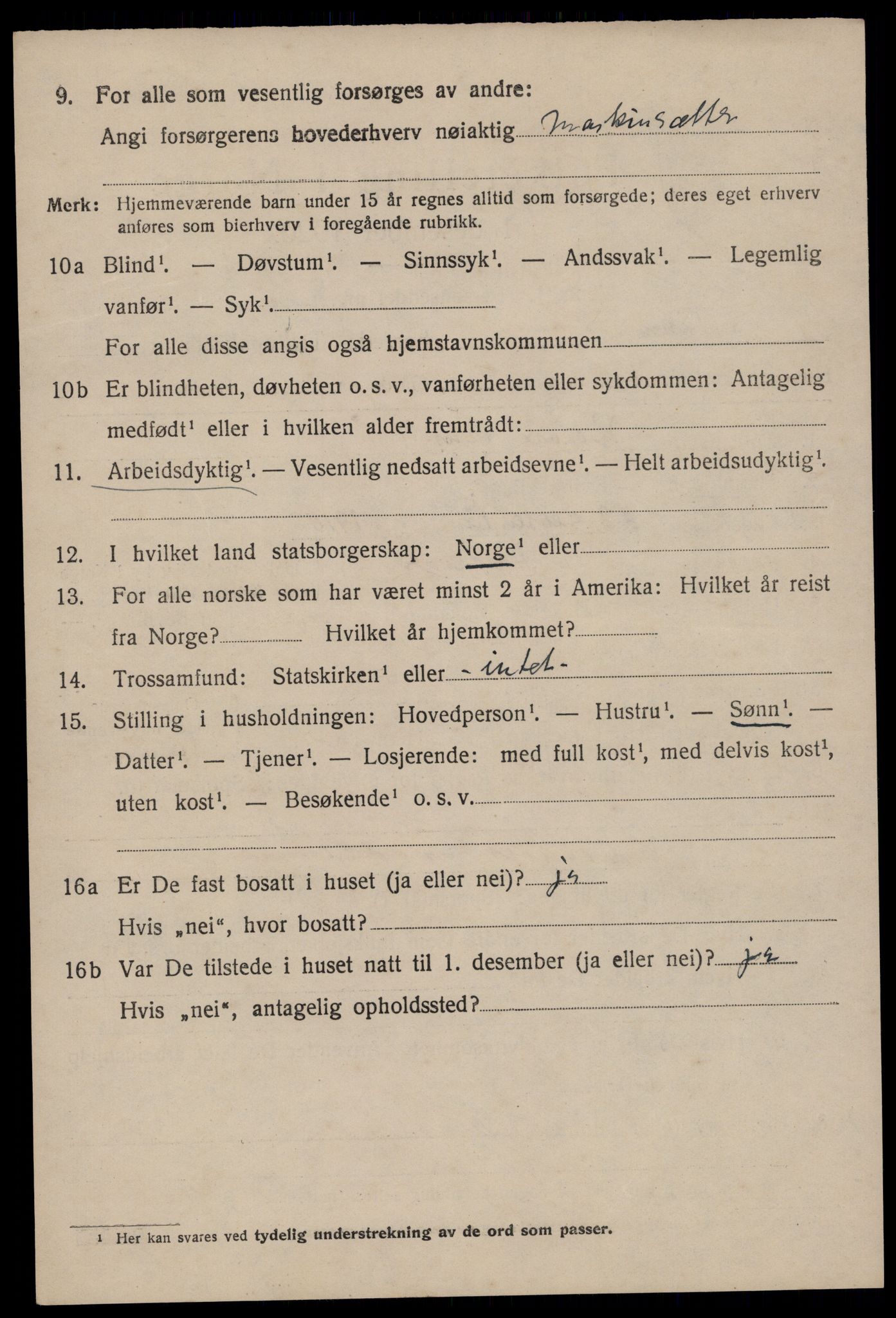 SAKO, 1920 census for Tinn, 1920, p. 7729