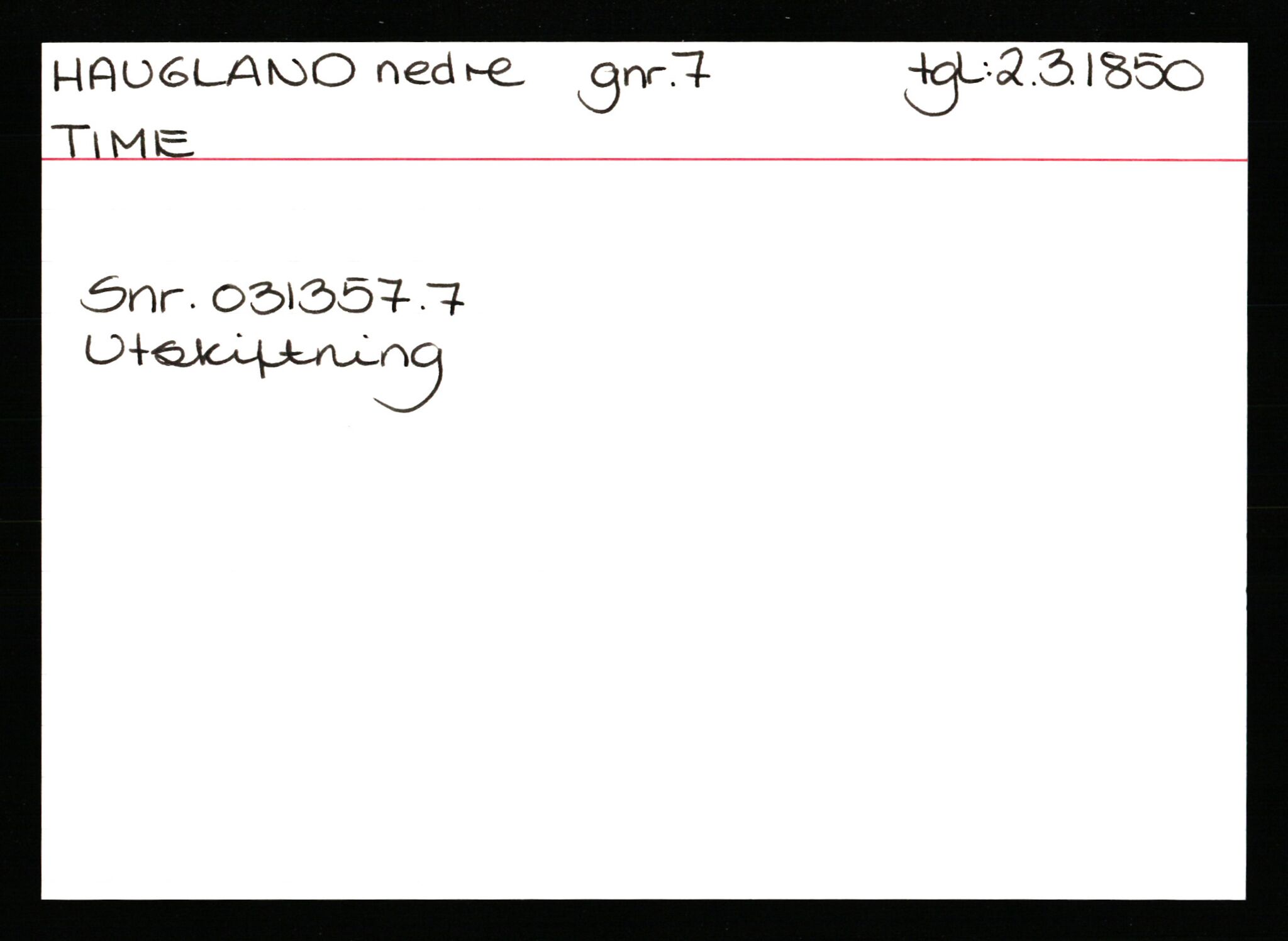 Statsarkivet i Stavanger, AV/SAST-A-101971/03/Y/Yk/L0015: Registerkort sortert etter gårdsnavn: Haneberg - Haugland nedre, 1750-1930, p. 661