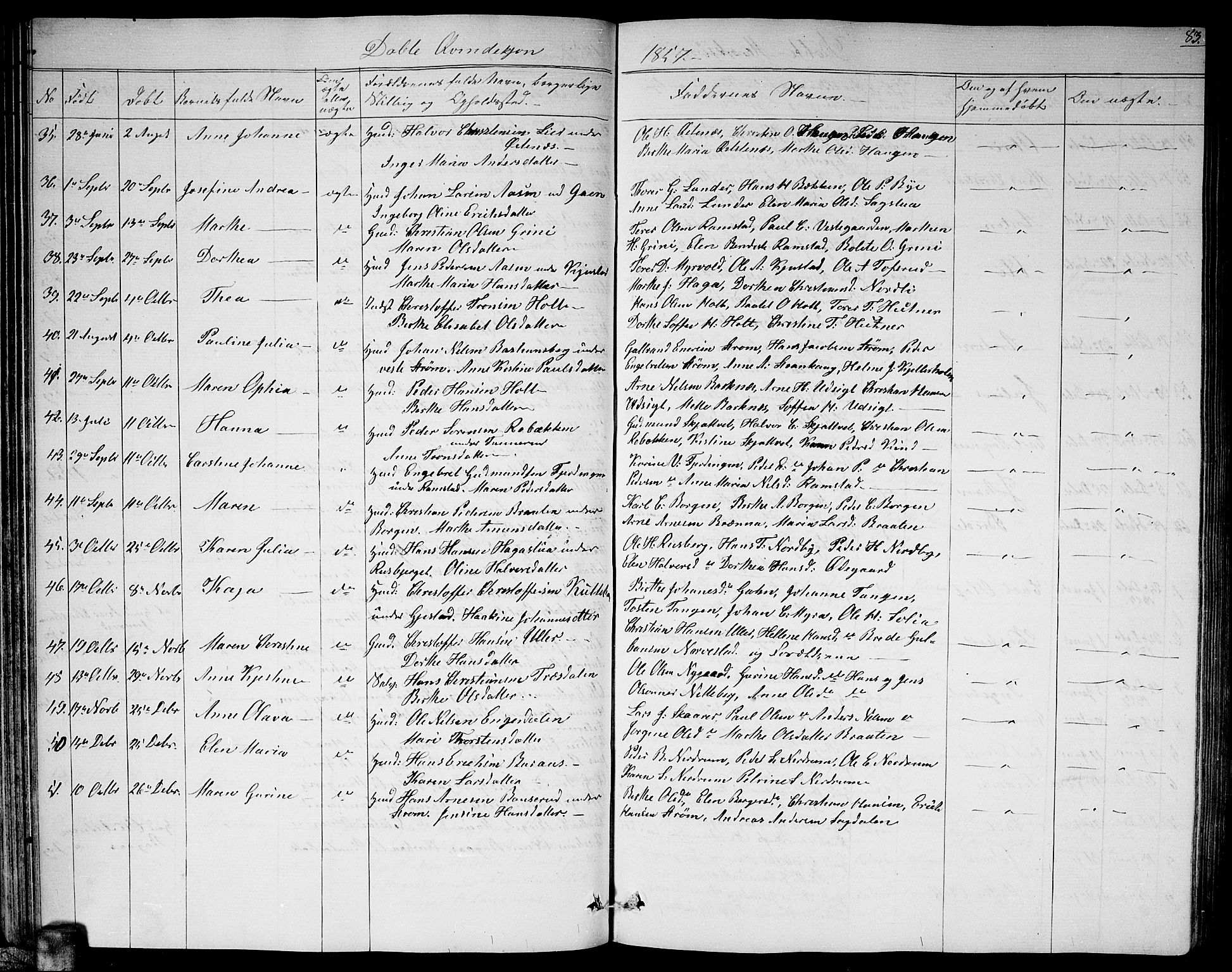 Fet prestekontor Kirkebøker, AV/SAO-A-10370a/G/Ga/L0002: Parish register (copy) no. I 2, 1843-1859, p. 83