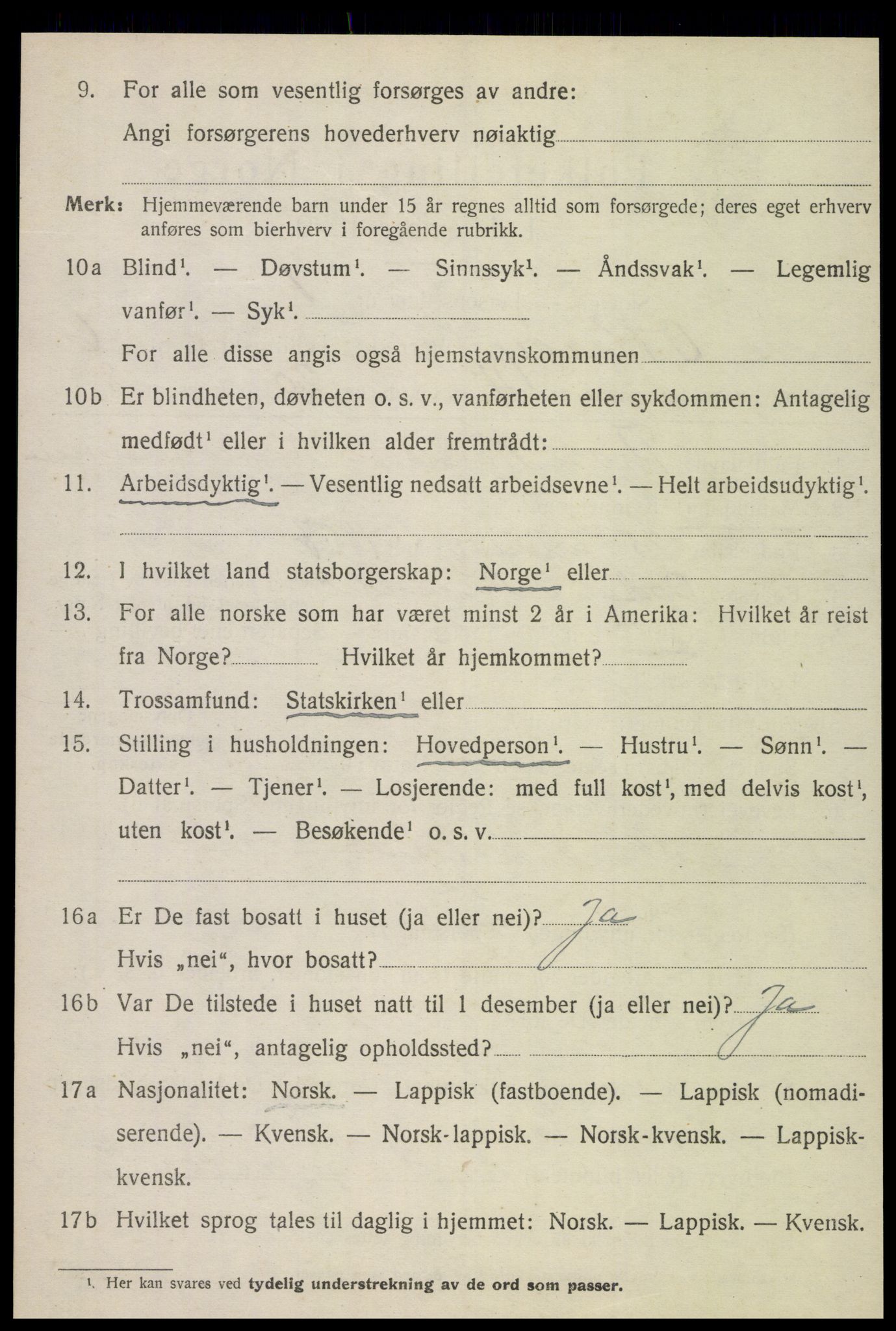 SAT, 1920 census for Otterøy, 1920, p. 2268