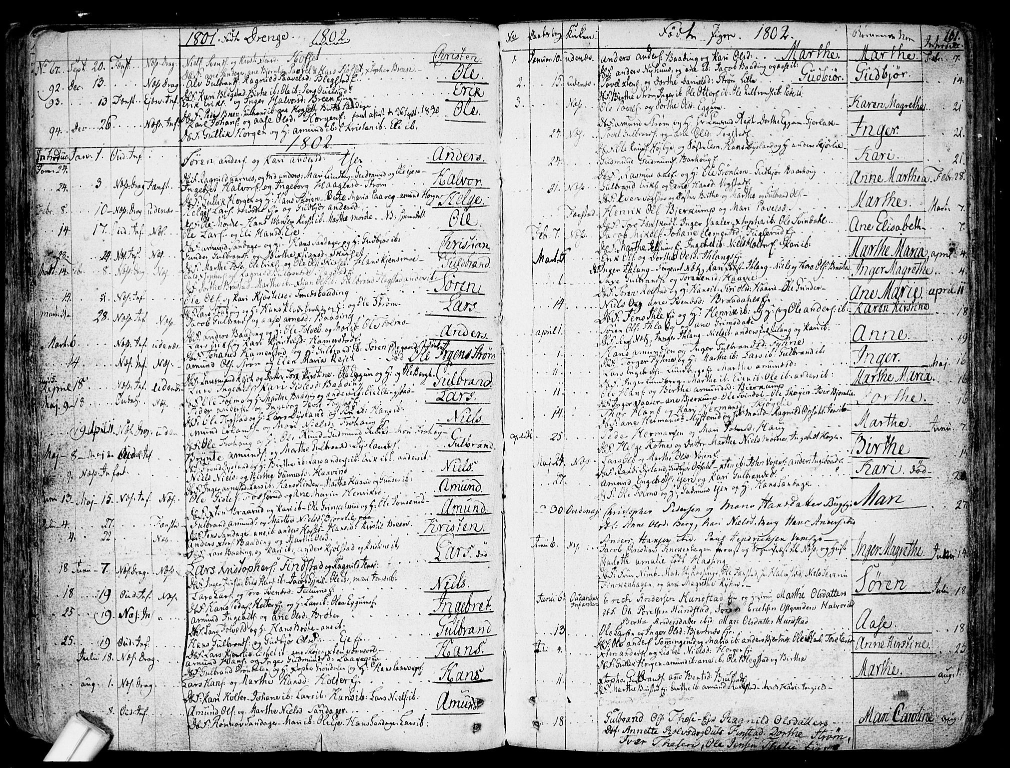 Nes prestekontor Kirkebøker, SAO/A-10410/F/Fa/L0004: Parish register (official) no. I 4, 1781-1816, p. 161