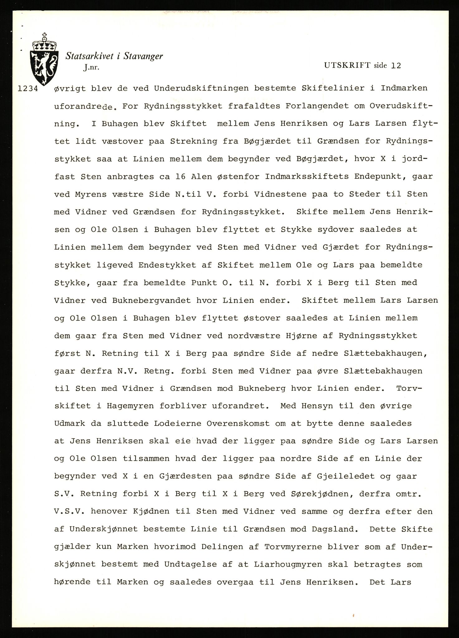 Statsarkivet i Stavanger, AV/SAST-A-101971/03/Y/Yj/L0042: Avskrifter sortert etter gårdsnavn: Høle - Håland vestre, 1750-1930, p. 393