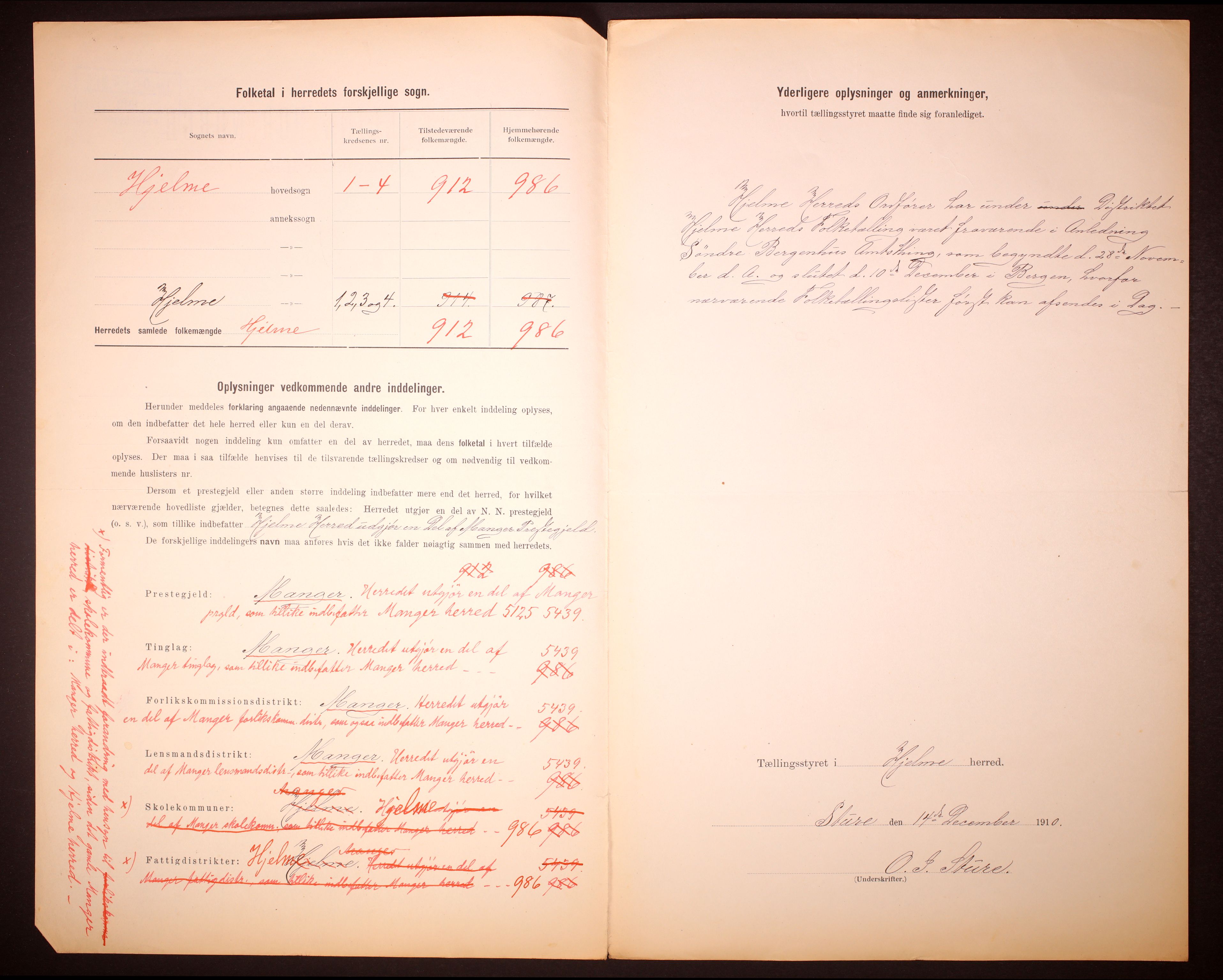 RA, 1910 census for Hjelme, 1910, p. 3