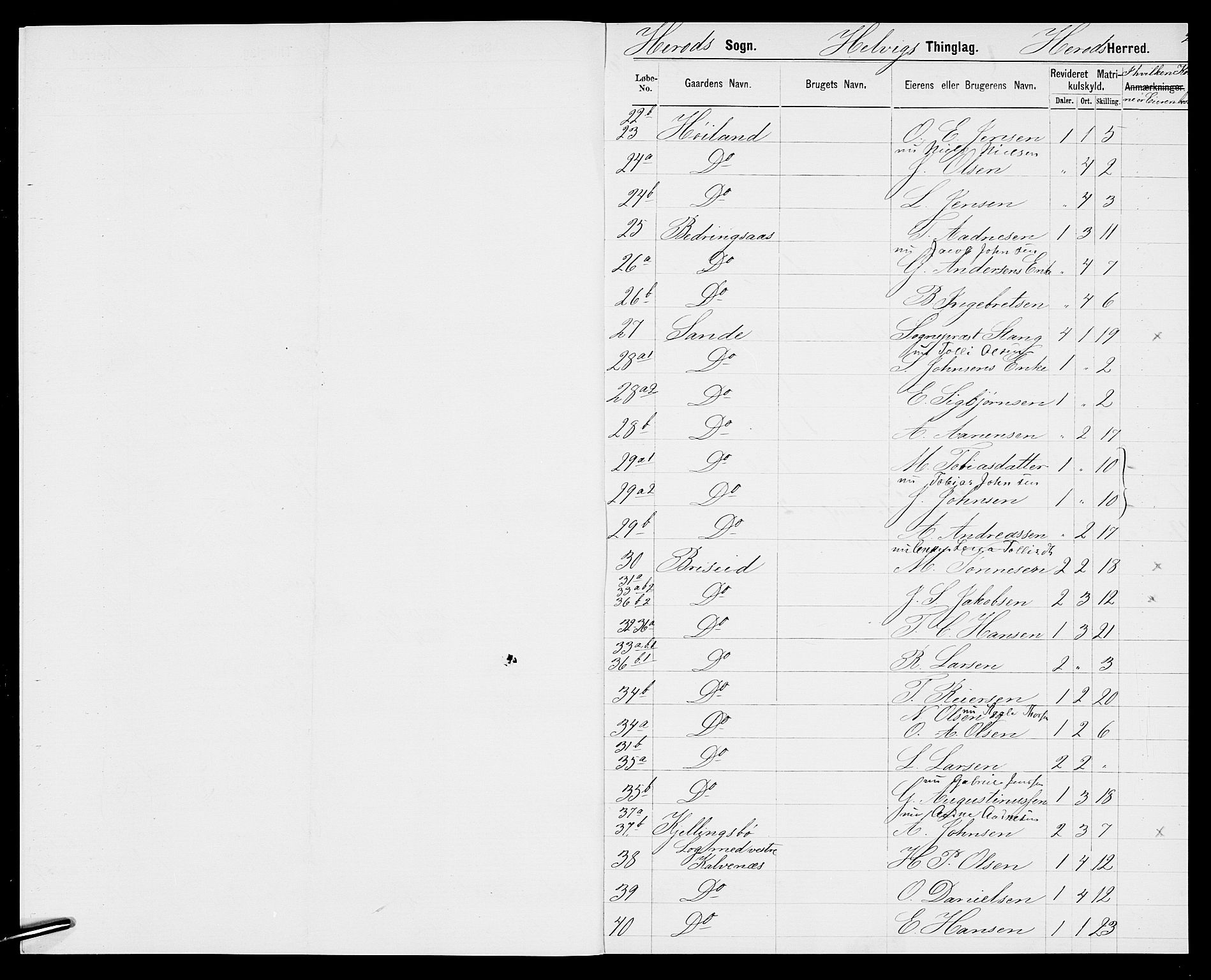 SAK, 1875 census for 1039P Herad, 1875, p. 4