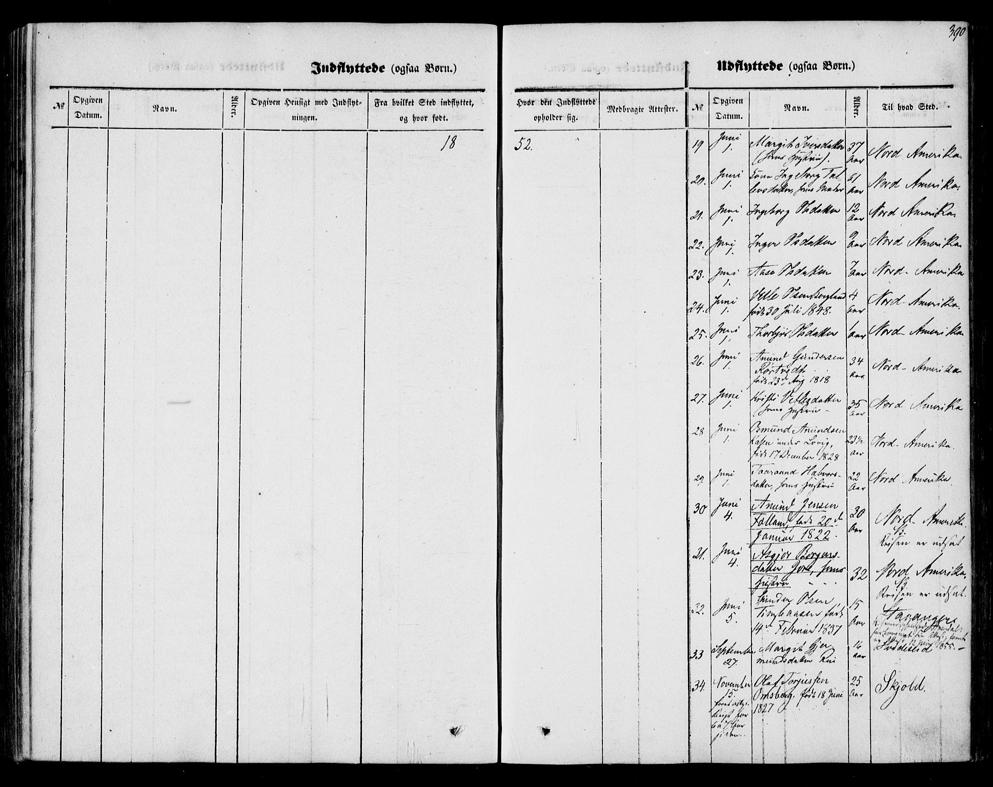 Mo kirkebøker, SAKO/A-286/F/Fa/L0005: Parish register (official) no. I 5, 1844-1864, p. 390