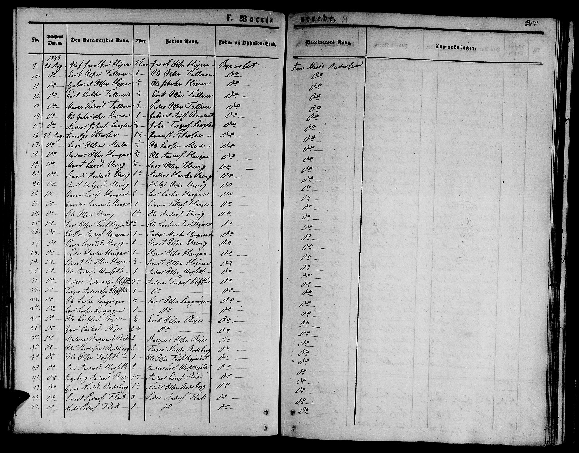 Ministerialprotokoller, klokkerbøker og fødselsregistre - Sør-Trøndelag, SAT/A-1456/612/L0374: Parish register (official) no. 612A07 /1, 1829-1845, p. 300