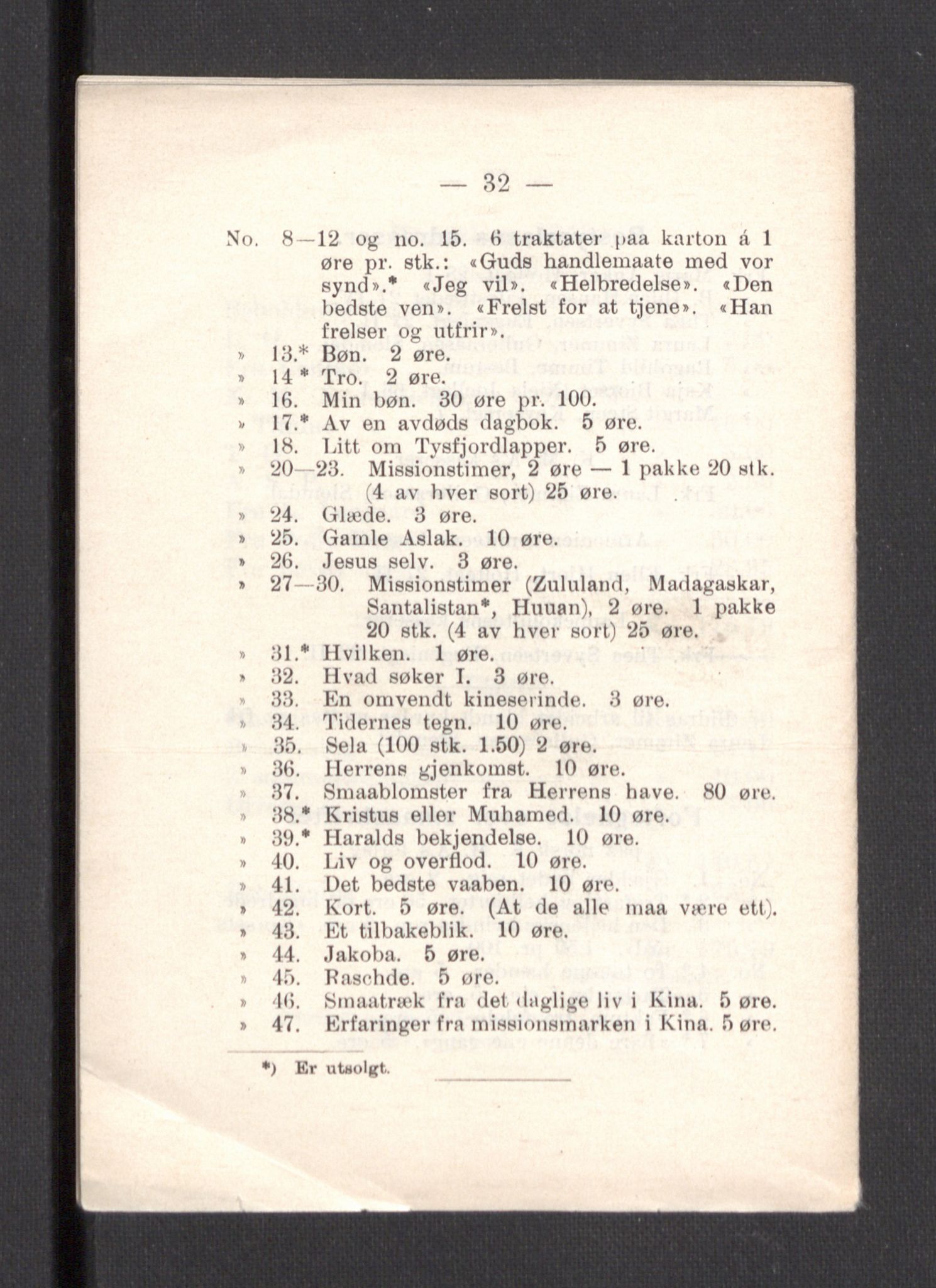 Kvinnelige Misjonsarbeidere, AV/RA-PA-0699/F/Fa/L0001/0007: -- / Årsmeldinger, trykte, 1906-1915