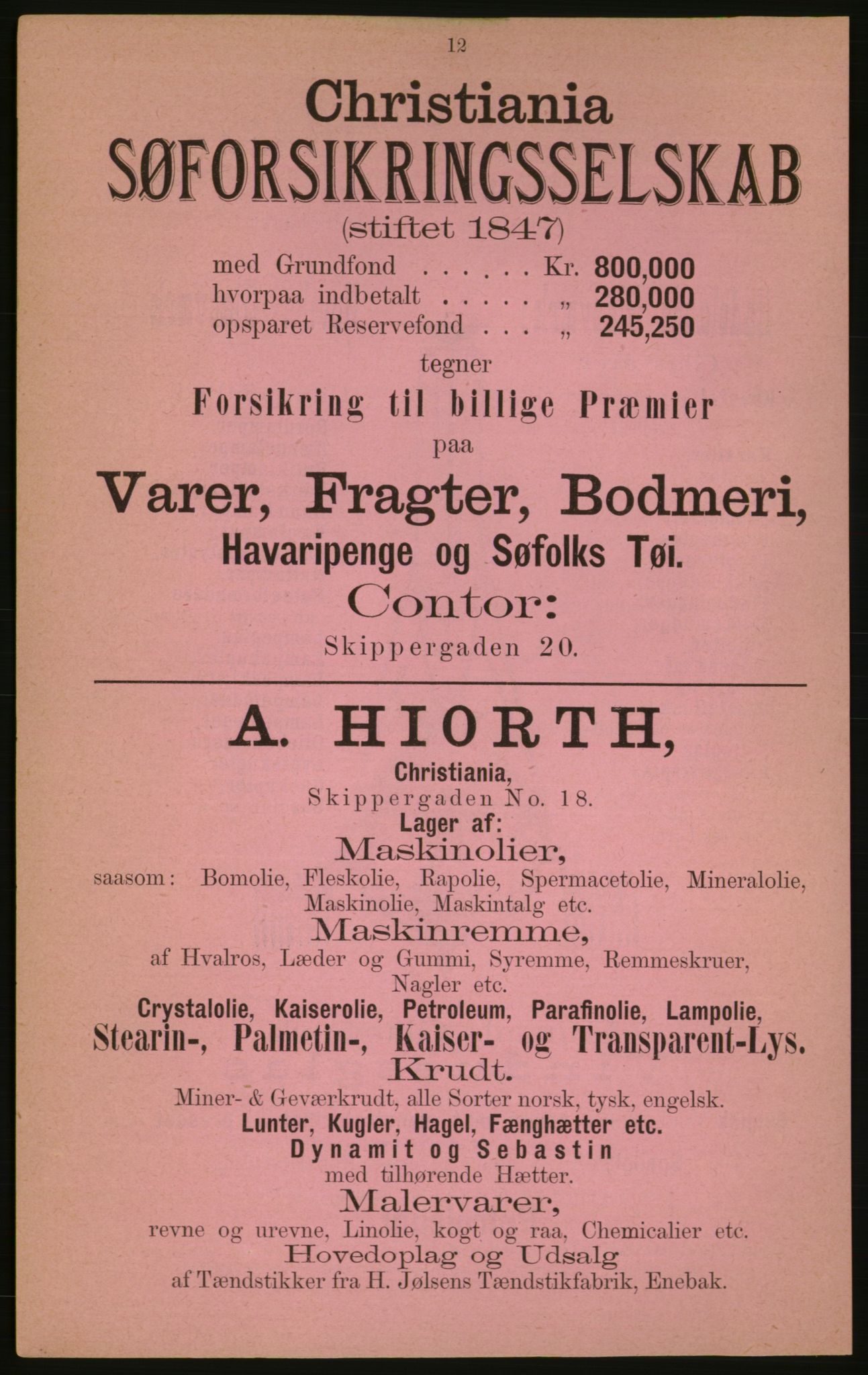 Kristiania/Oslo adressebok, PUBL/-, 1882, p. 12