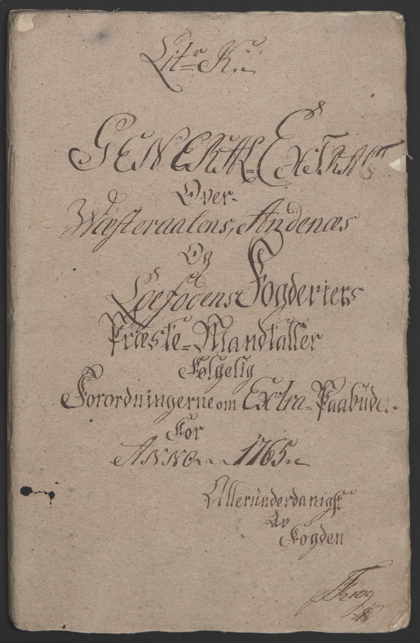 Rentekammeret inntil 1814, Reviderte regnskaper, Fogderegnskap, RA/EA-4092/R67/L4747: Ekstraskatten Vesterålen, Andenes og Lofoten, 1762-1766, p. 355