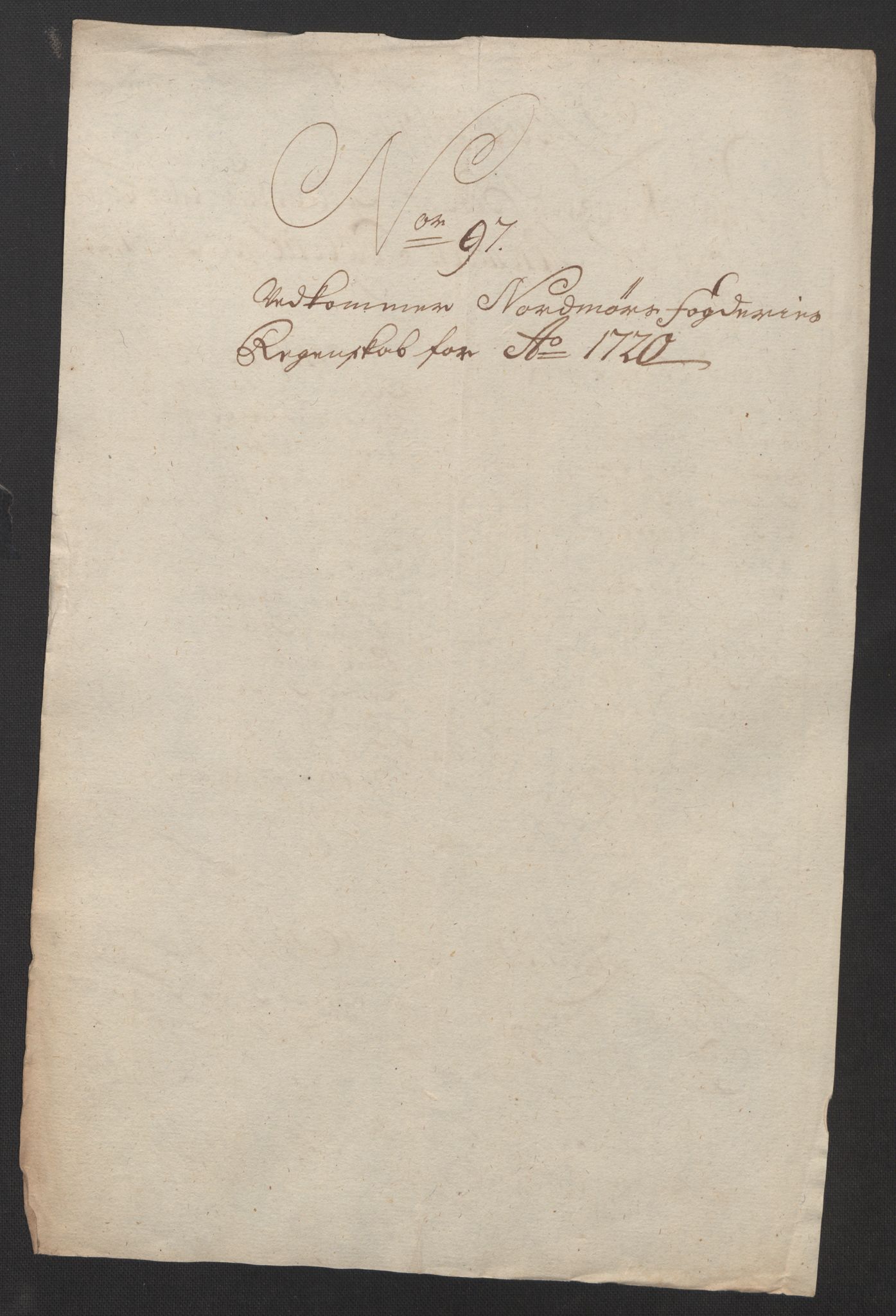 Rentekammeret inntil 1814, Reviderte regnskaper, Fogderegnskap, AV/RA-EA-4092/R56/L3753: Fogderegnskap Nordmøre, 1720, p. 299