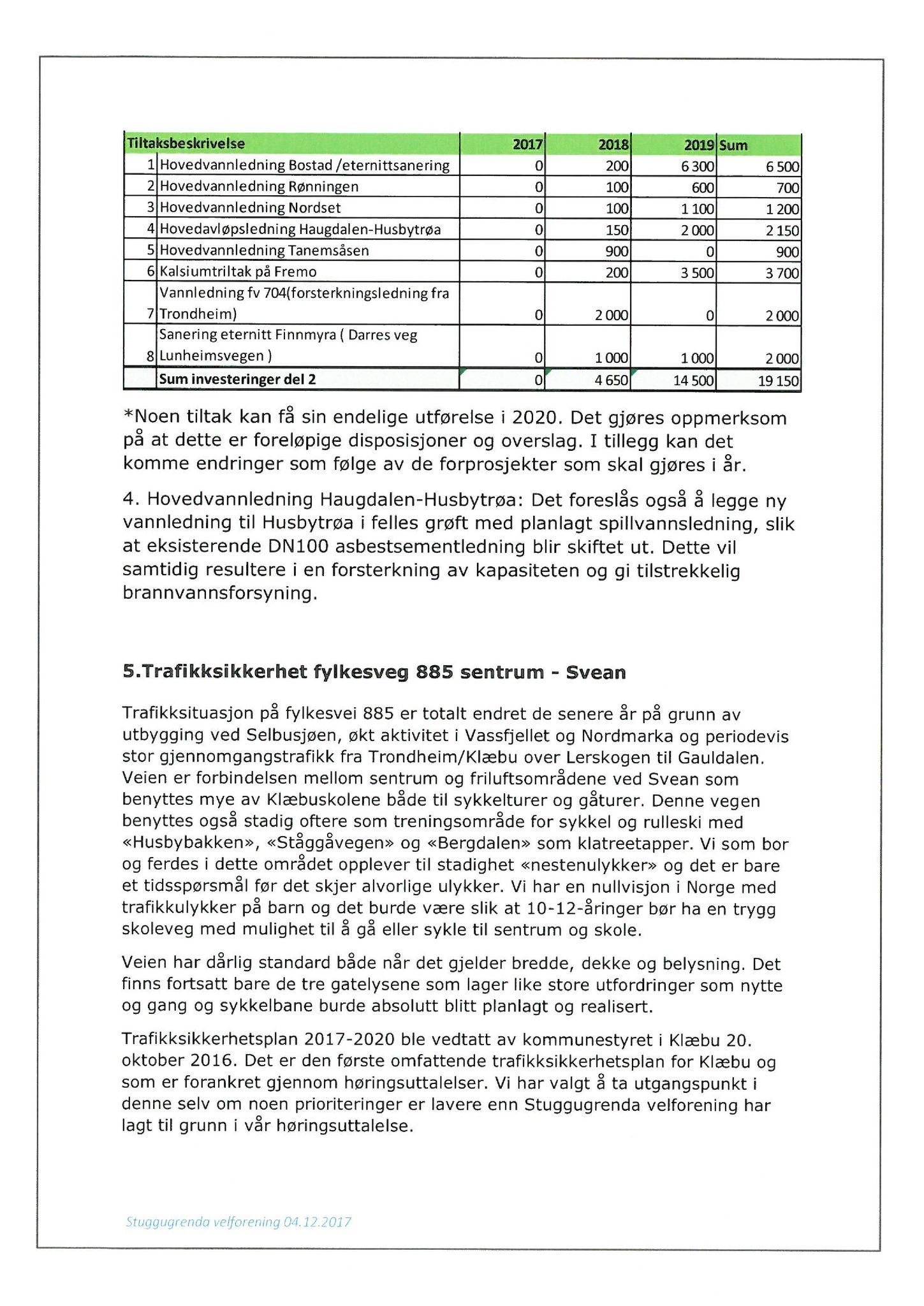 Klæbu Kommune, TRKO/KK/04-UO/L009: Utvalg for oppvekst - Møtedokumenter, 2018