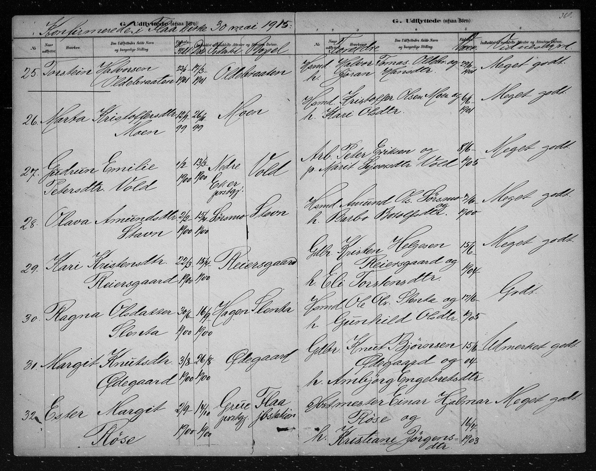 Nes kirkebøker, AV/SAKO-A-236/F/Fa/L0012: Parish register (official) no. 12, 1881-1917, p. 360