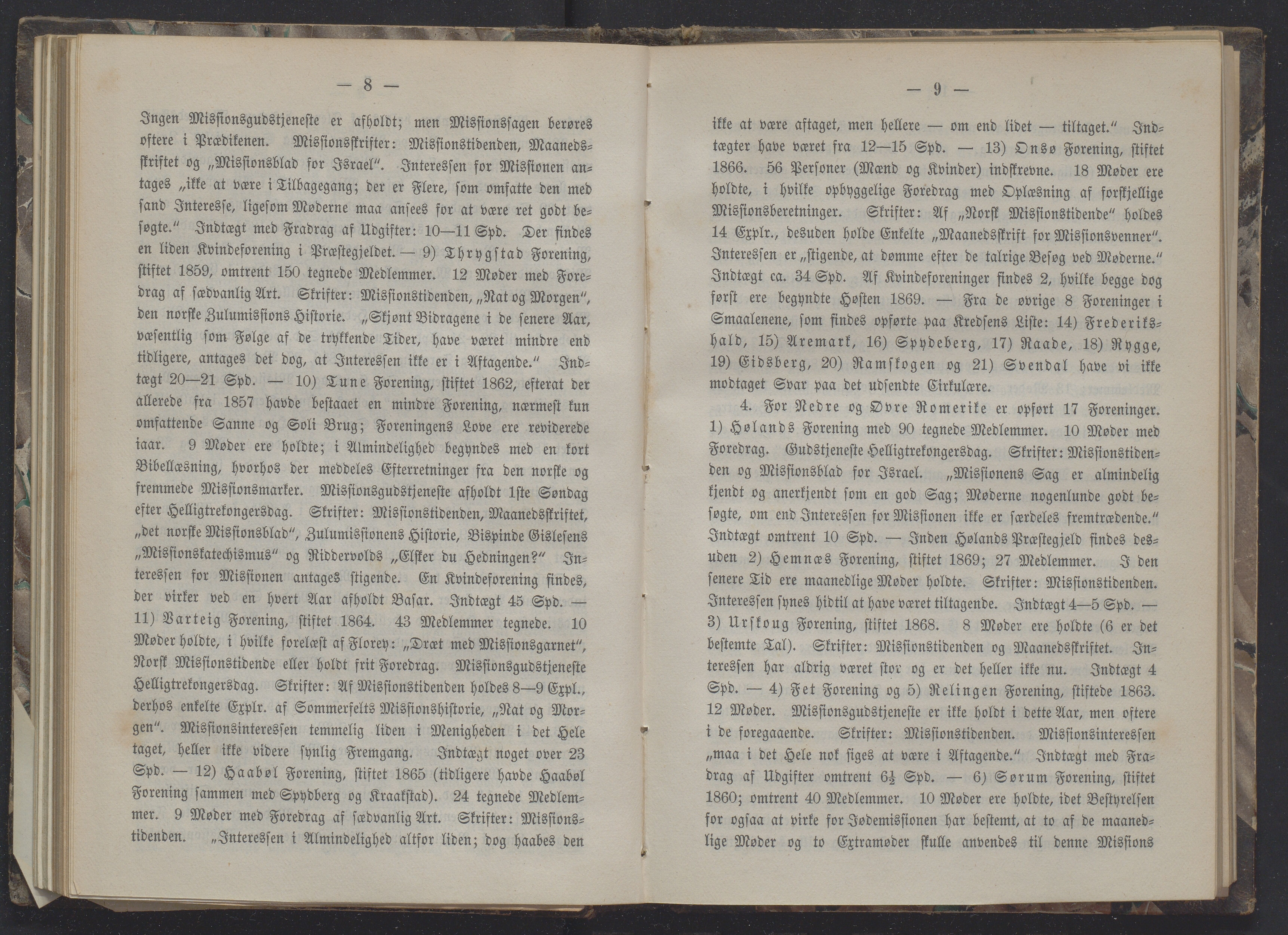 Det Norske Misjonsselskap - hovedadministrasjonen, VID/MA-A-1045/D/Db/Dba/L0337/0009: Beretninger, Bøker, Skrifter o.l   / Årsberetninger 28 , 1870, p. 8-9