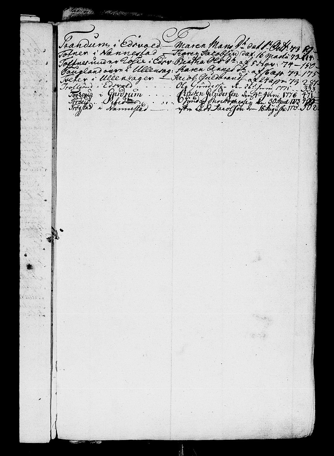 Øvre Romerike sorenskriveri, AV/SAO-A-10649/H/Hb/L0010a: Skifteprotokoll nr. 10a, 1773-1779