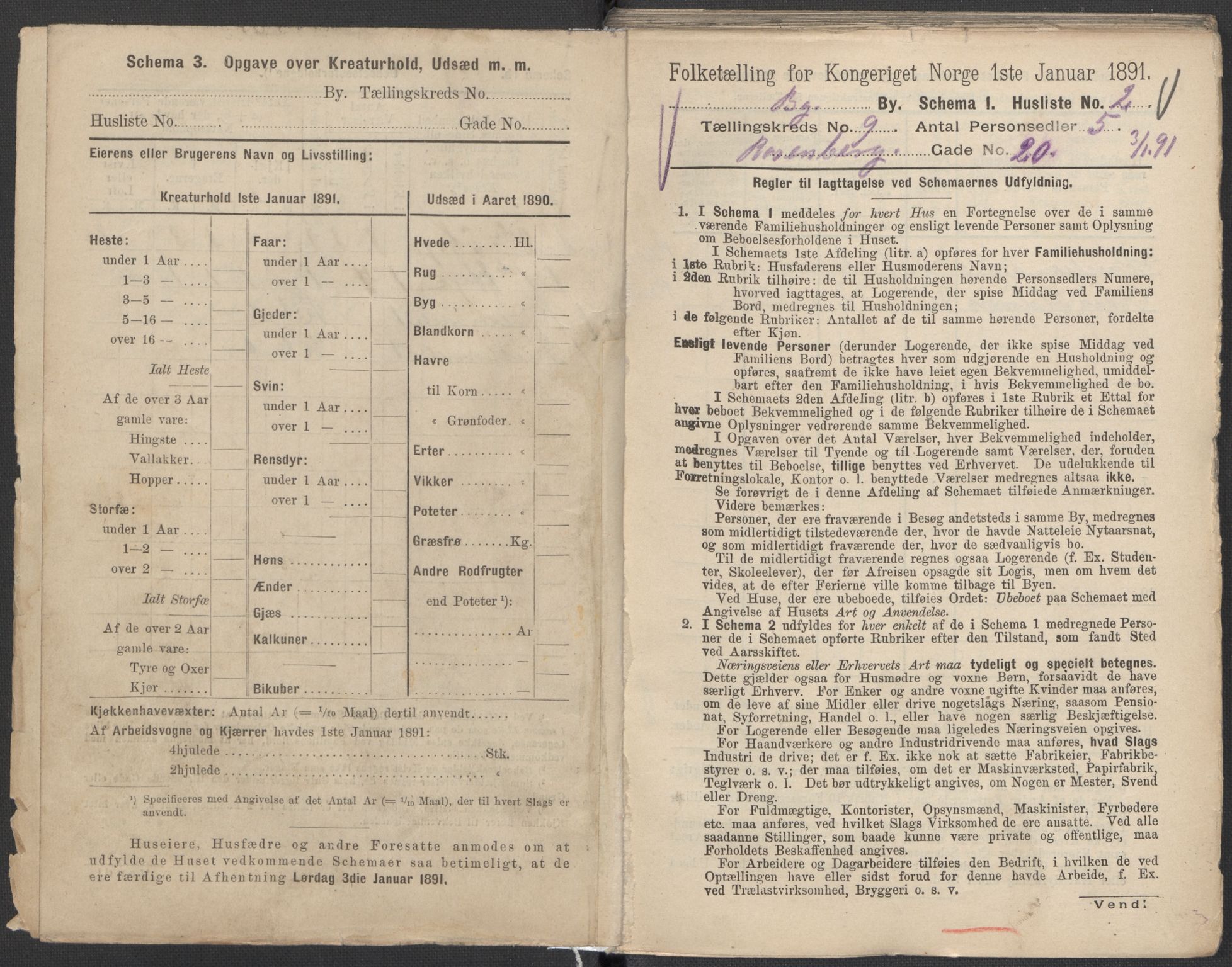 RA, 1891 Census for 1301 Bergen, 1891, p. 1494