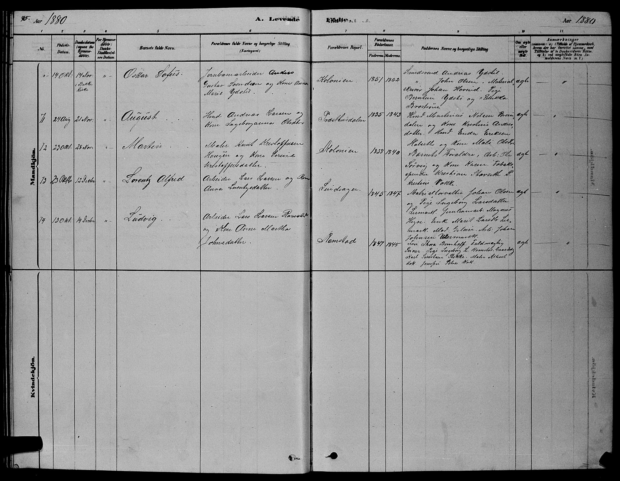 Ministerialprotokoller, klokkerbøker og fødselsregistre - Sør-Trøndelag, SAT/A-1456/606/L0312: Parish register (copy) no. 606C08, 1878-1894, p. 45