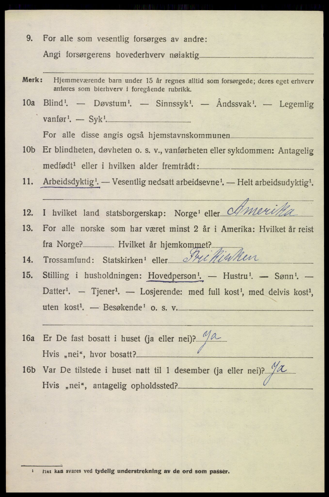 SAK, 1920 census for Søgne, 1920, p. 1526