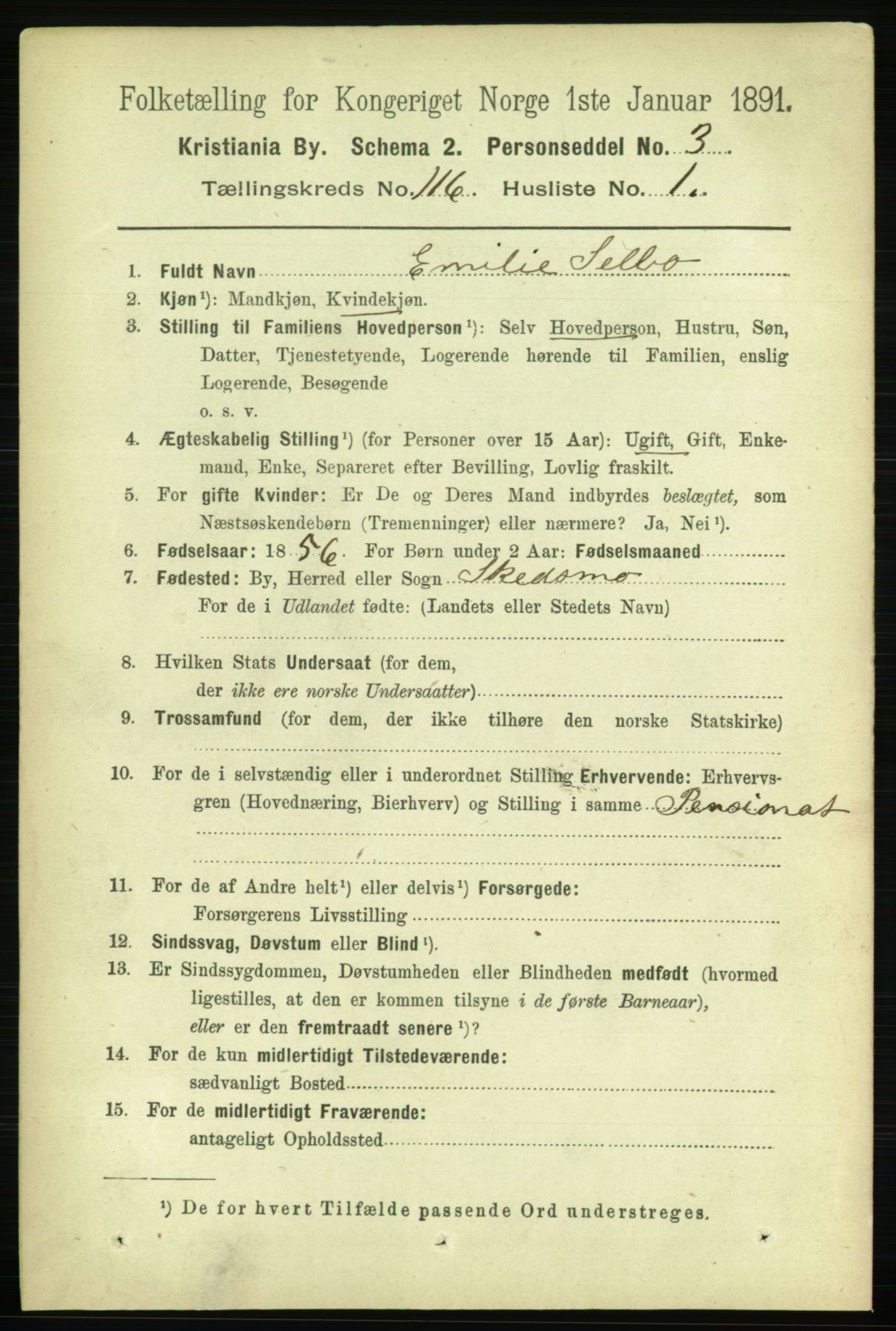 RA, 1891 census for 0301 Kristiania, 1891, p. 62656