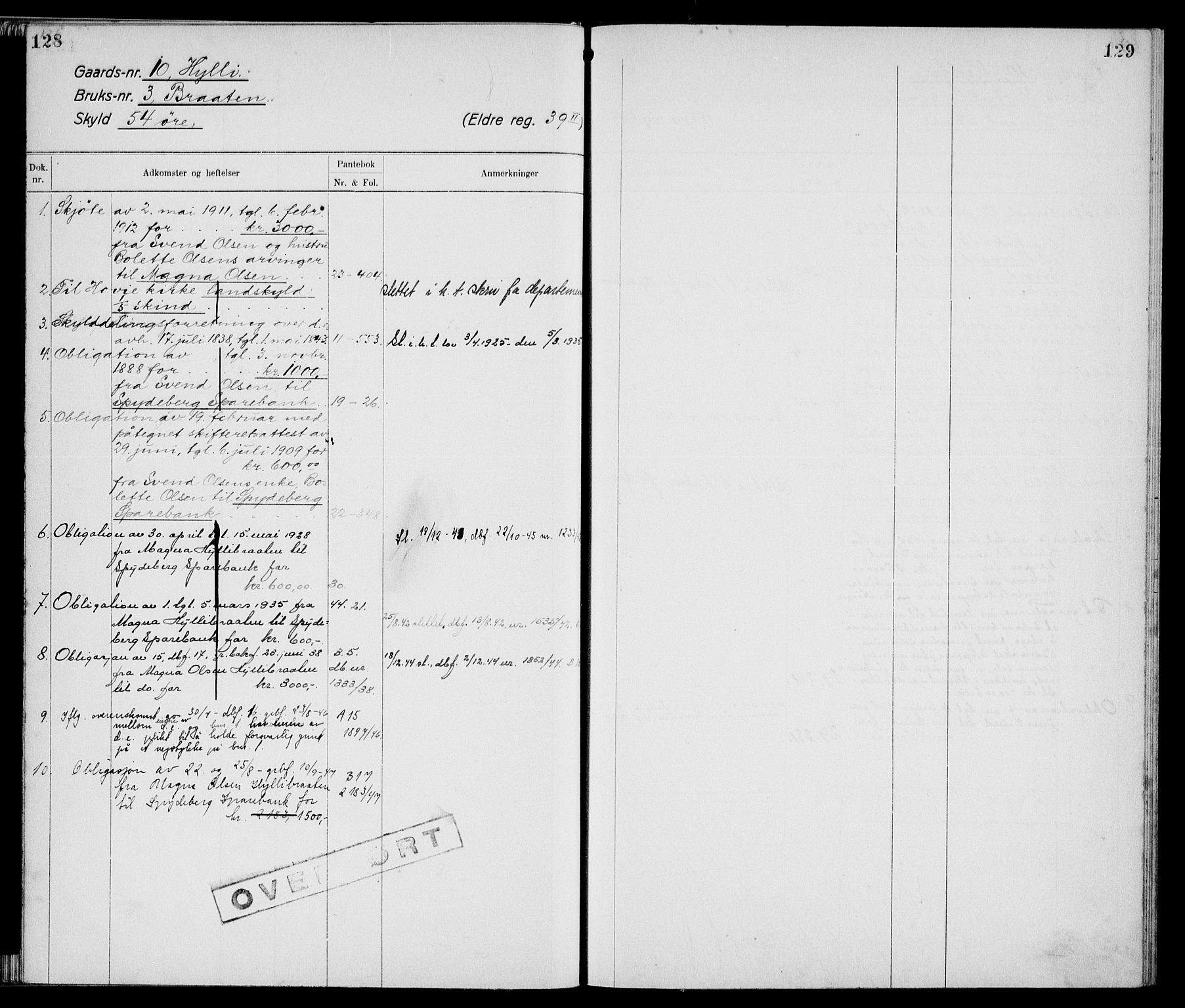 Moss sorenskriveri, AV/SAO-A-10168: Mortgage register no. VI 1, 1785-1953, p. 128