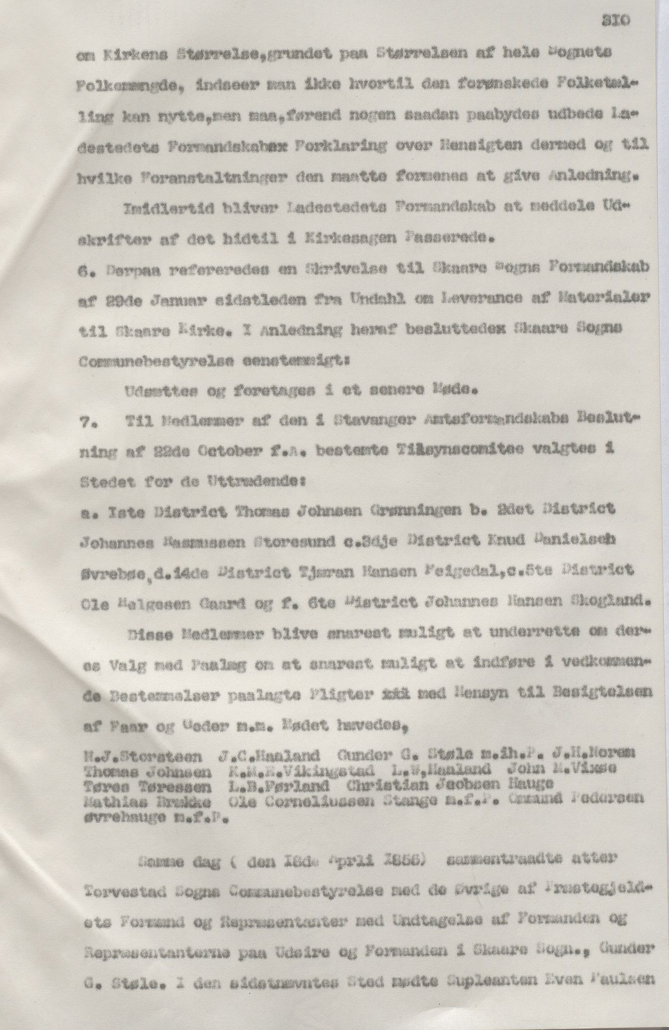 Torvastad kommune - Formannskapet, IKAR/K-101331/A/L0002: Avskrift av forhandlingsprotokoll, 1837-1855, p. 310