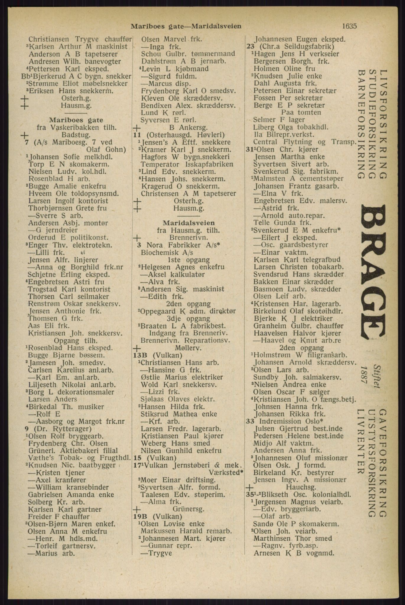 Kristiania/Oslo adressebok, PUBL/-, 1927, p. 1635