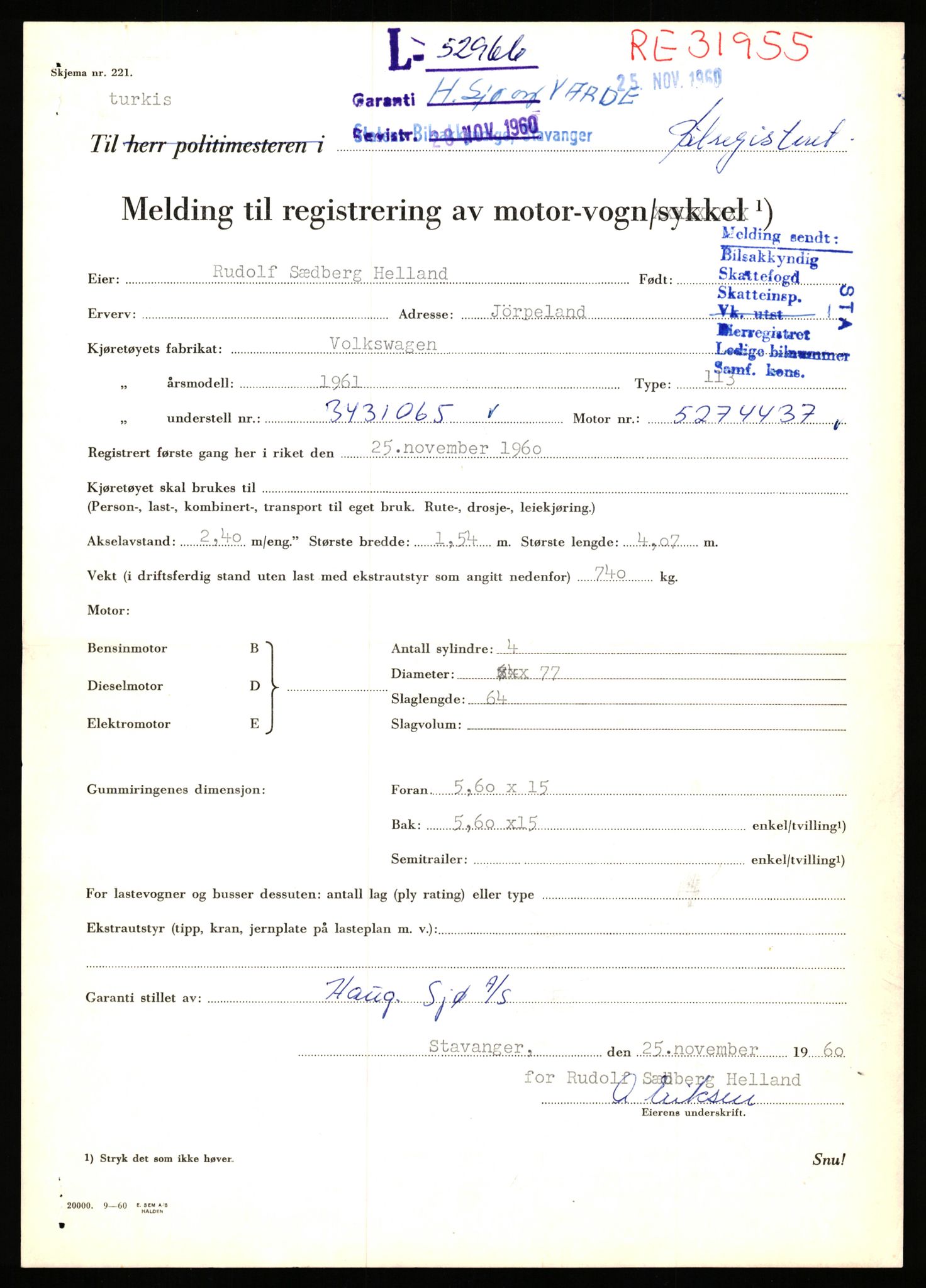 Stavanger trafikkstasjon, AV/SAST-A-101942/0/F/L0053: L-52900 - L-54199, 1930-1971, p. 177