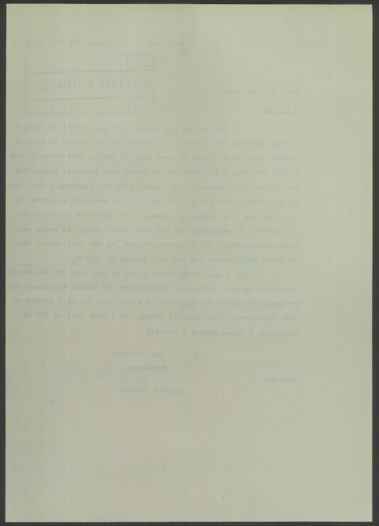 Samlinger til kildeutgivelse, Amerikabrevene, AV/RA-EA-4057/F/L0031: Innlån fra Hordaland: Hereid - Måkestad, 1838-1914, p. 16