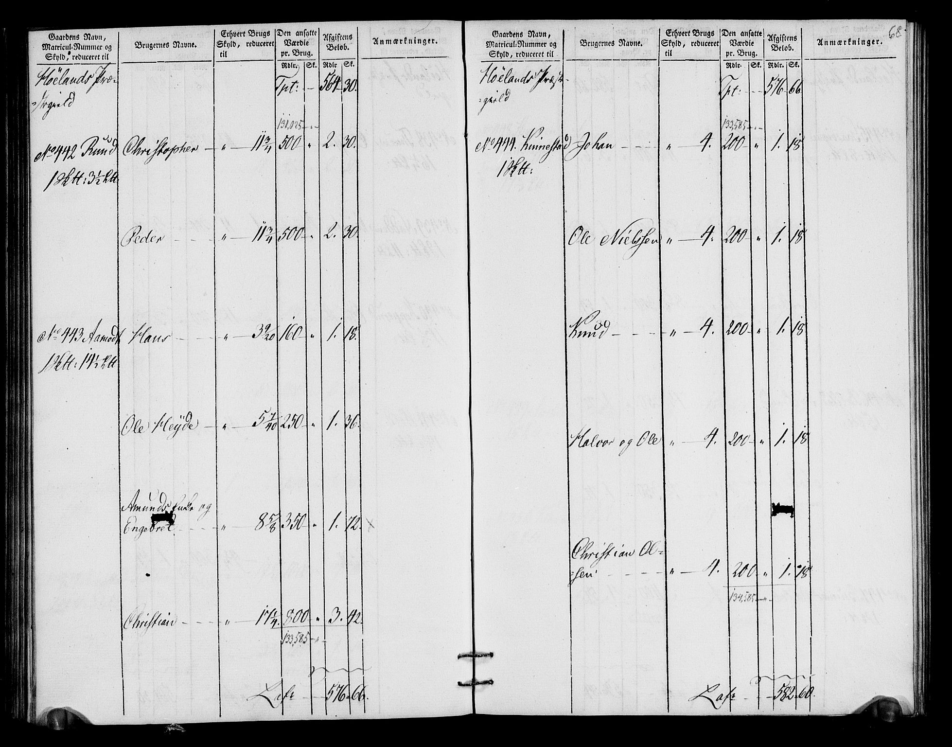 Rentekammeret inntil 1814, Realistisk ordnet avdeling, RA/EA-4070/N/Ne/Nea/L0018: Nedre Romerike fogderi. Oppebørselsregister, 1803-1804, p. 71