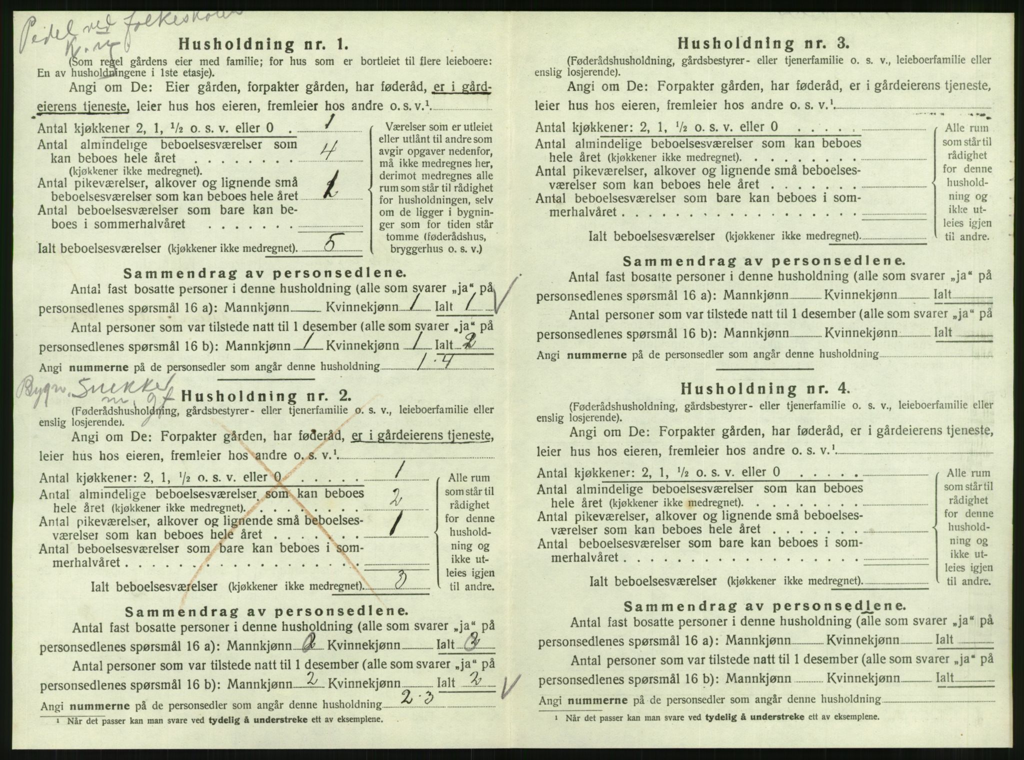 SAT, 1920 census for Korgen, 1920, p. 447