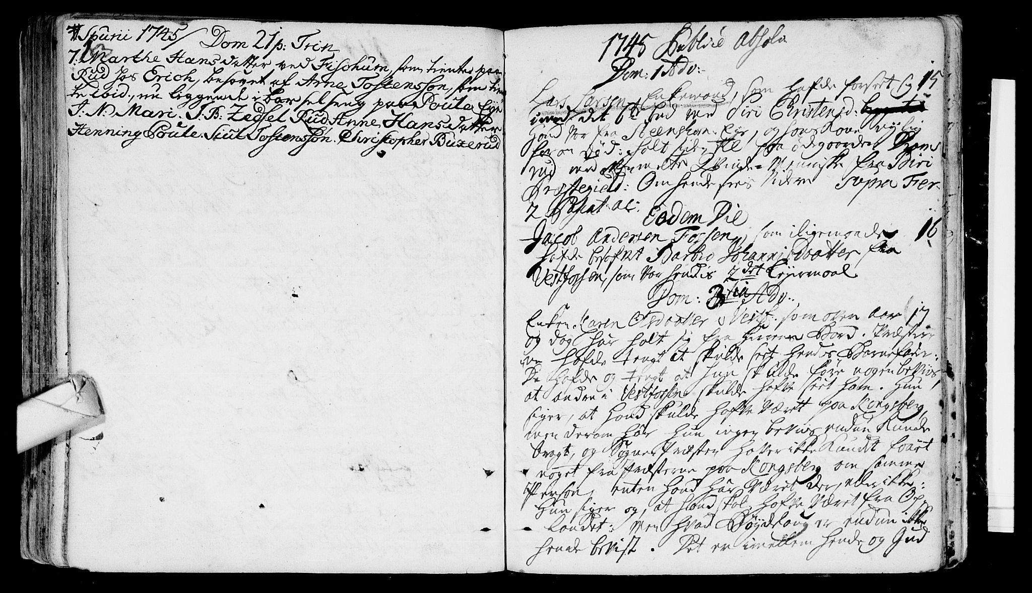 Eiker kirkebøker, AV/SAKO-A-4/F/Fa/L0004: Parish register (official) no. I 4, 1705-1763