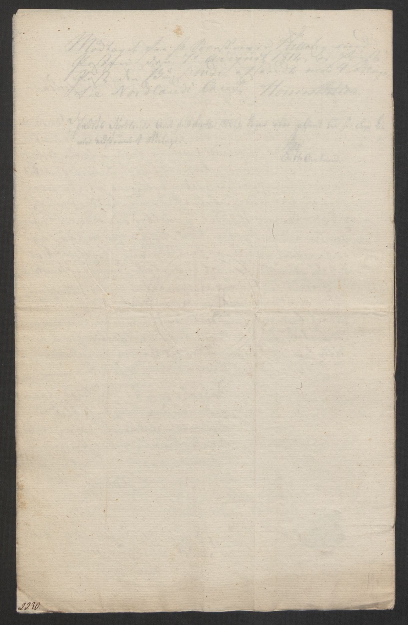 Justisdepartementet, Kommisjon i saken mot Hans Nielsen Hauge 1804, AV/RA-S-1151/D/L0005: Hans Nielsen Hauges sak, 1813, p. 274